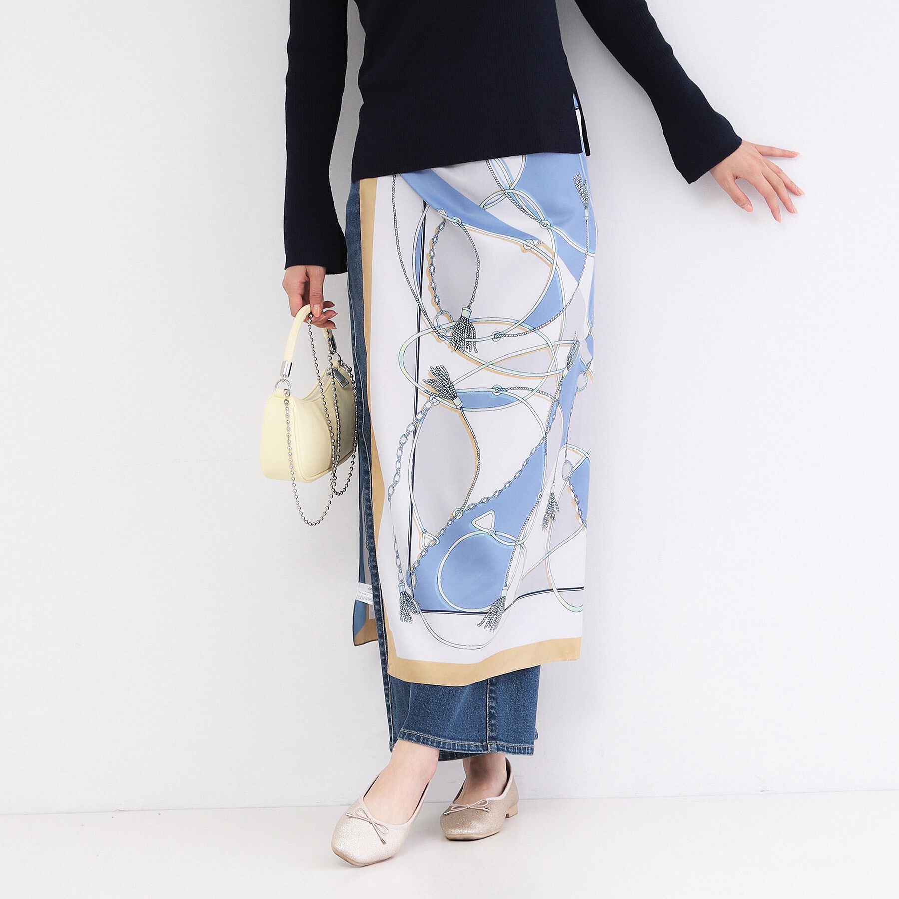 OPAQUE.CLIP「タッセル柄大判ストール」|ストール|