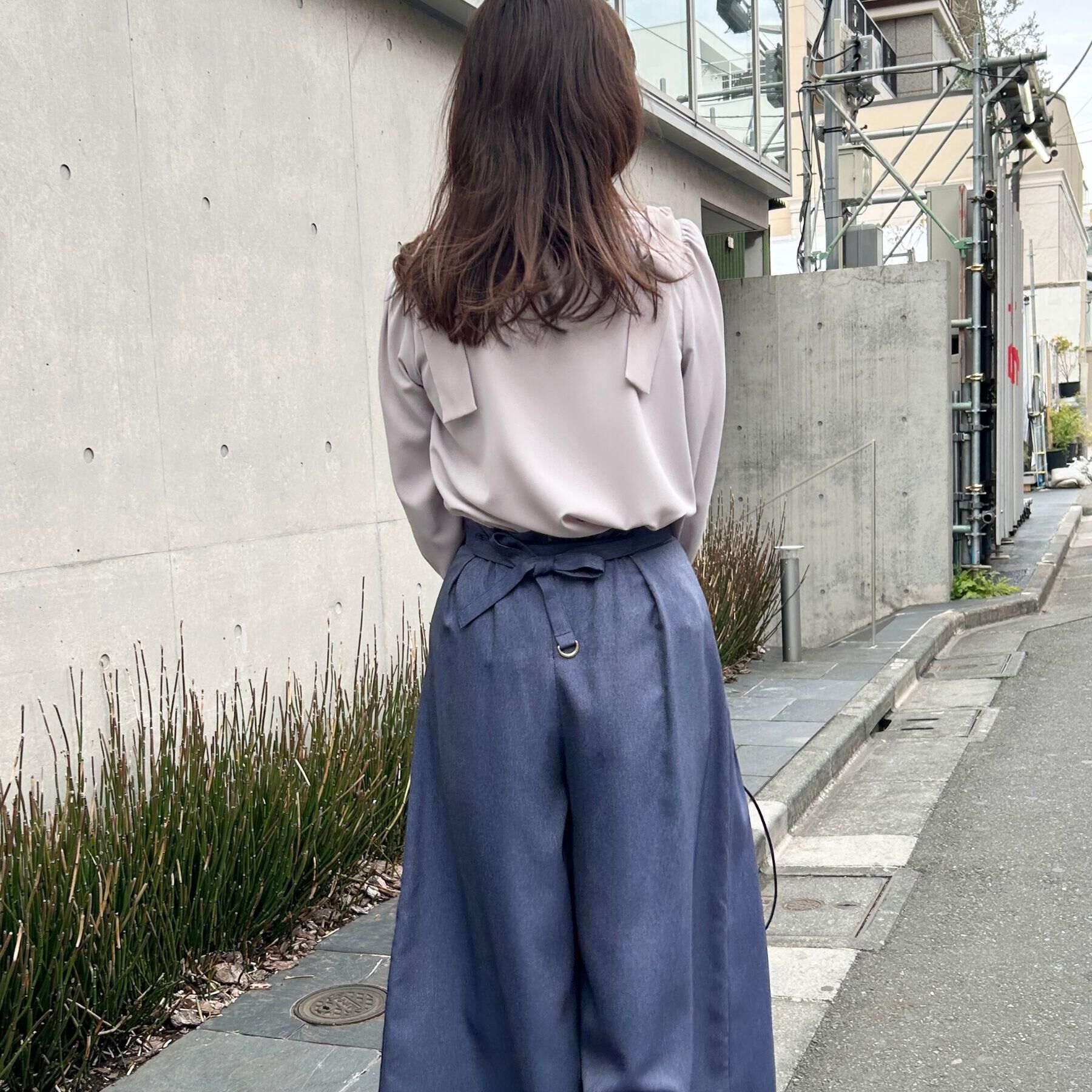 Couture broach「【フェミニン・通勤】肩リボンシフォンブラウス」|シャツ・ブラウス|