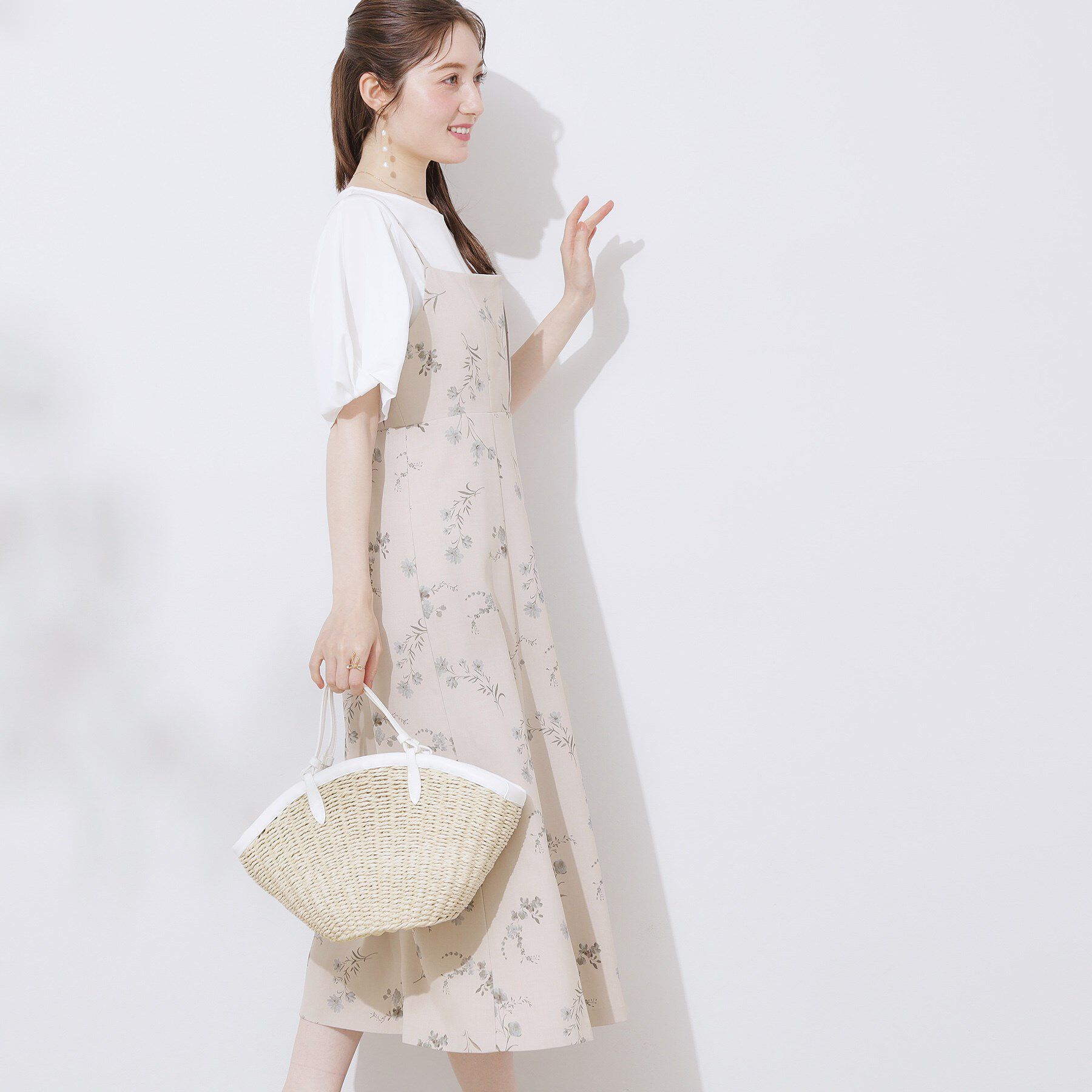 Couture broach「【洗える・大人可愛い】リネンライクアソートキャミワンピース」|ワンピース|
