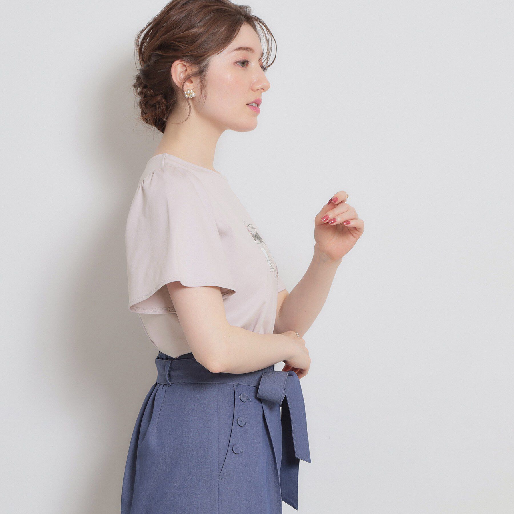 Couture broach「【接触冷感・UVカット】パフュームプリントTシャツ」|Tシャツ・カットソー|