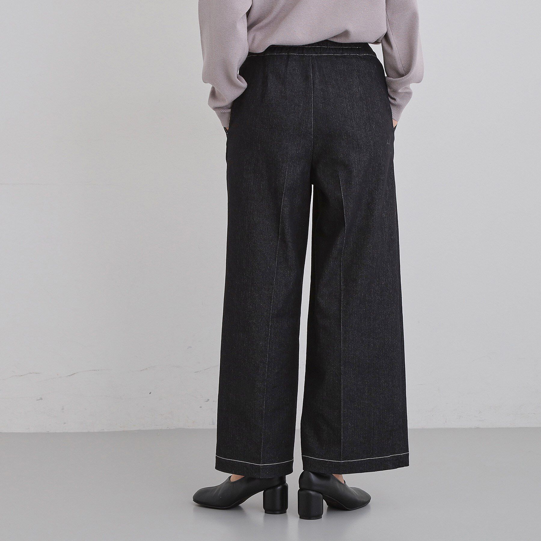 THE SHOP TK「【美脚/オ―ルシーズン】デニムマリンパンツ/洗濯機OK」|デニム|