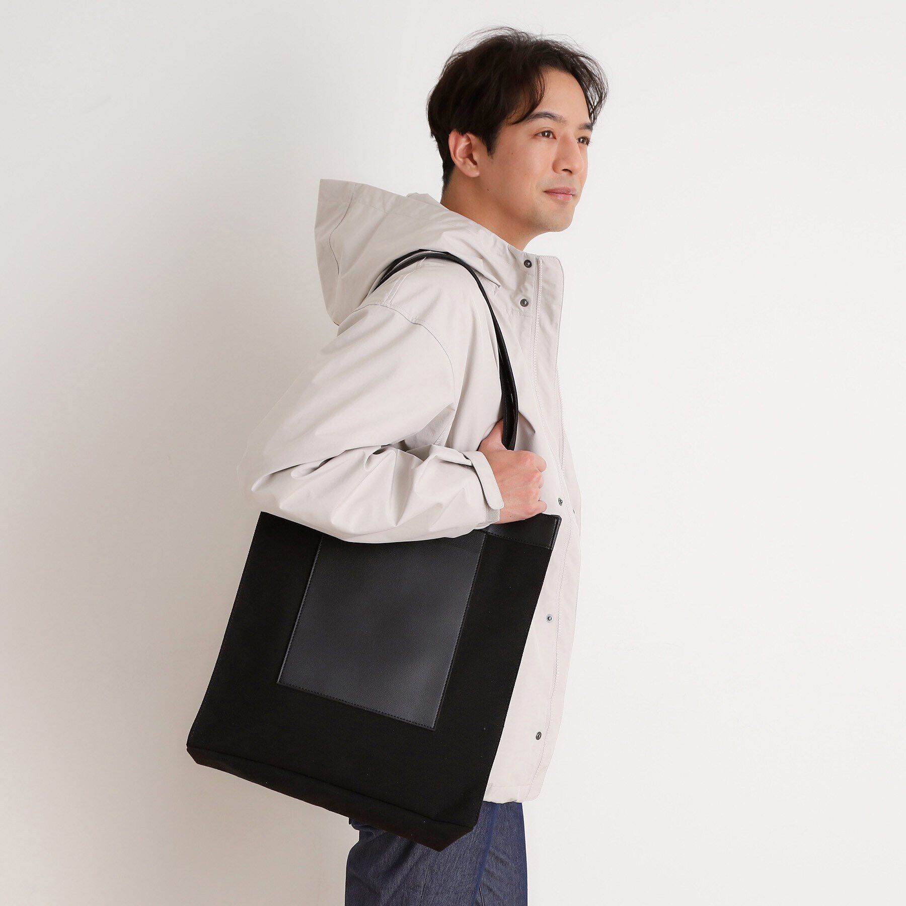 THE SHOP TK「BOUOキャンバススクエアトート」|トートバッグ|