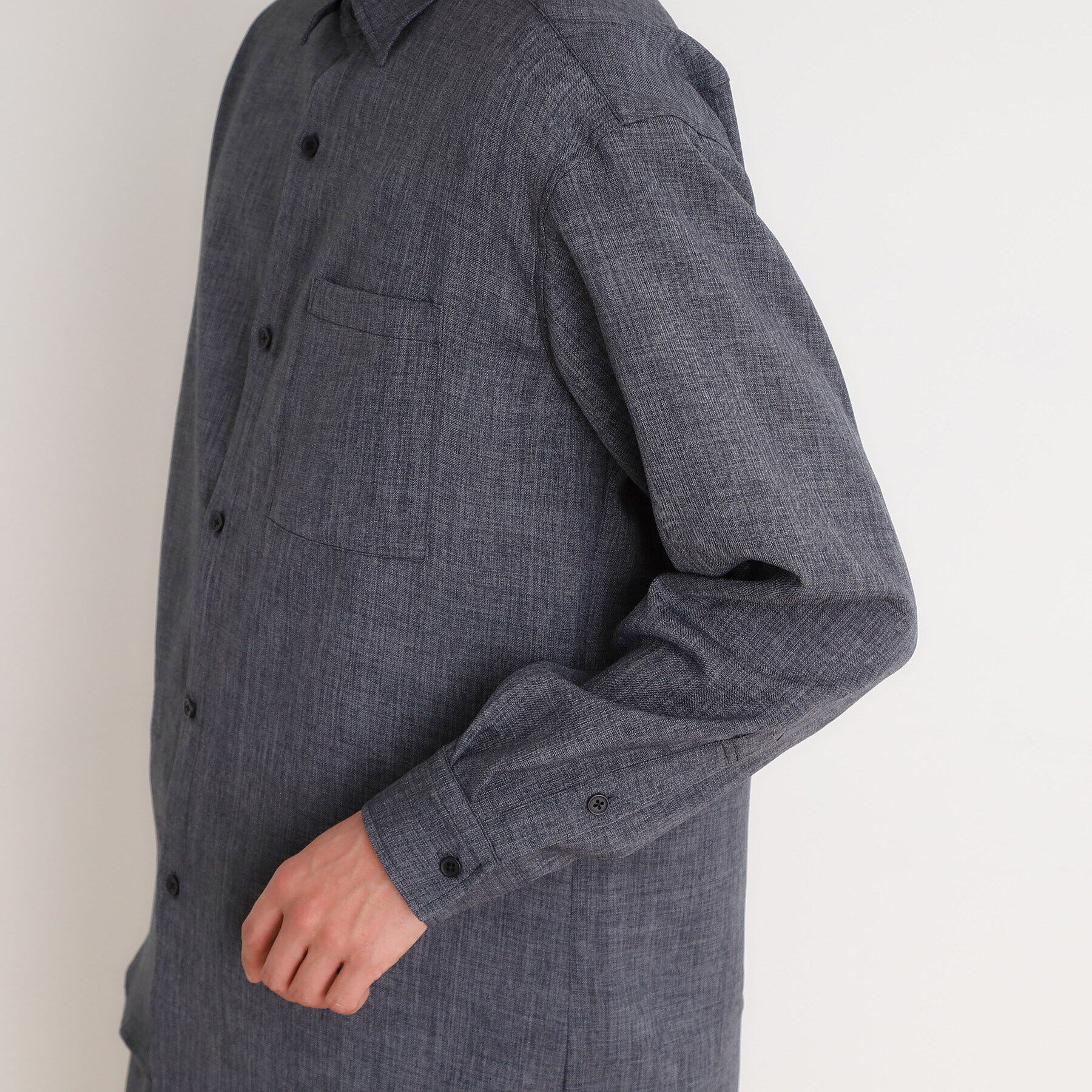 THE SHOP TK「リネンライクレギュラーカラーシャツ セットアップ可」|シャツ・ブラウス|