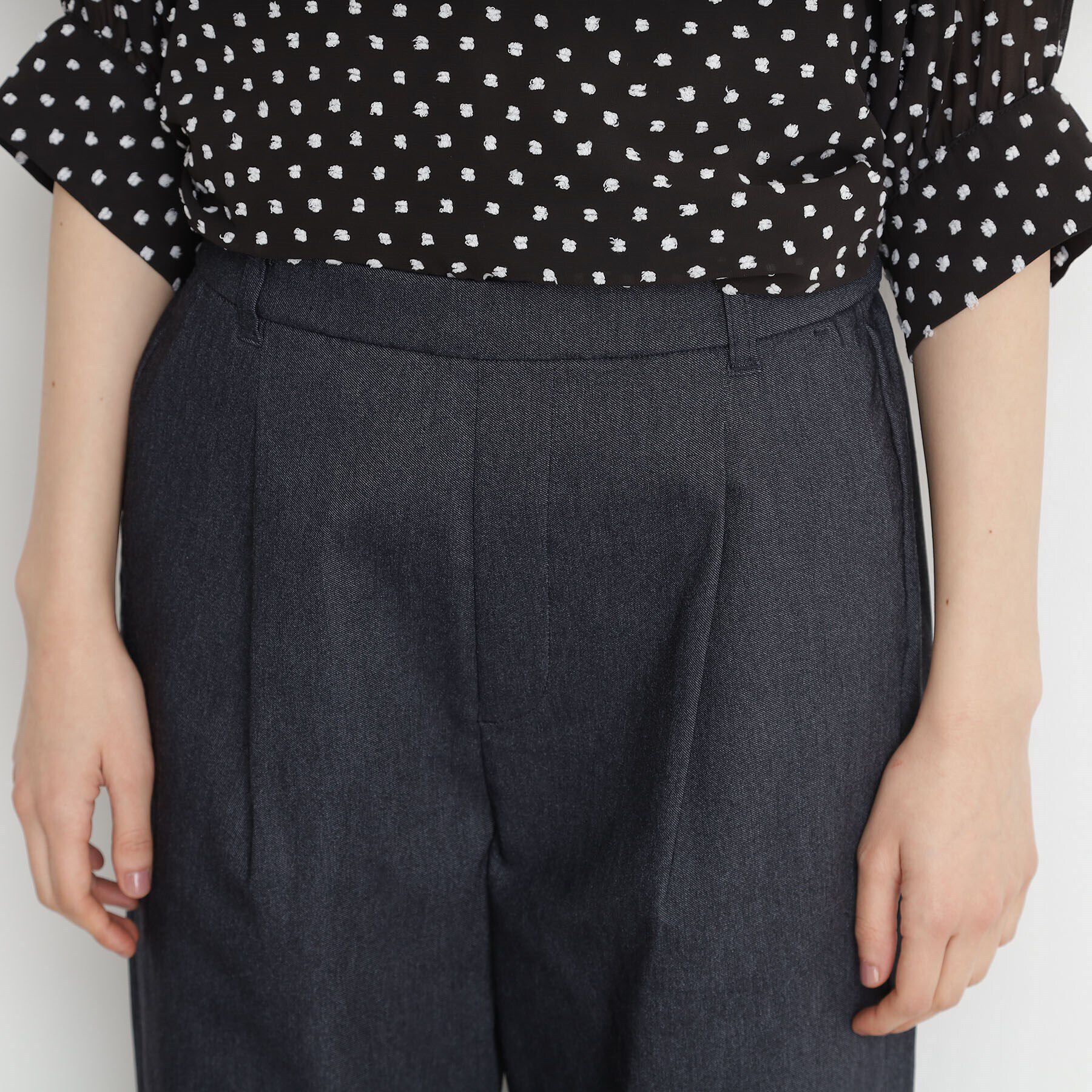 THE SHOP TK「ハイパーストレッチワイドパンツ【洗える】」|その他|