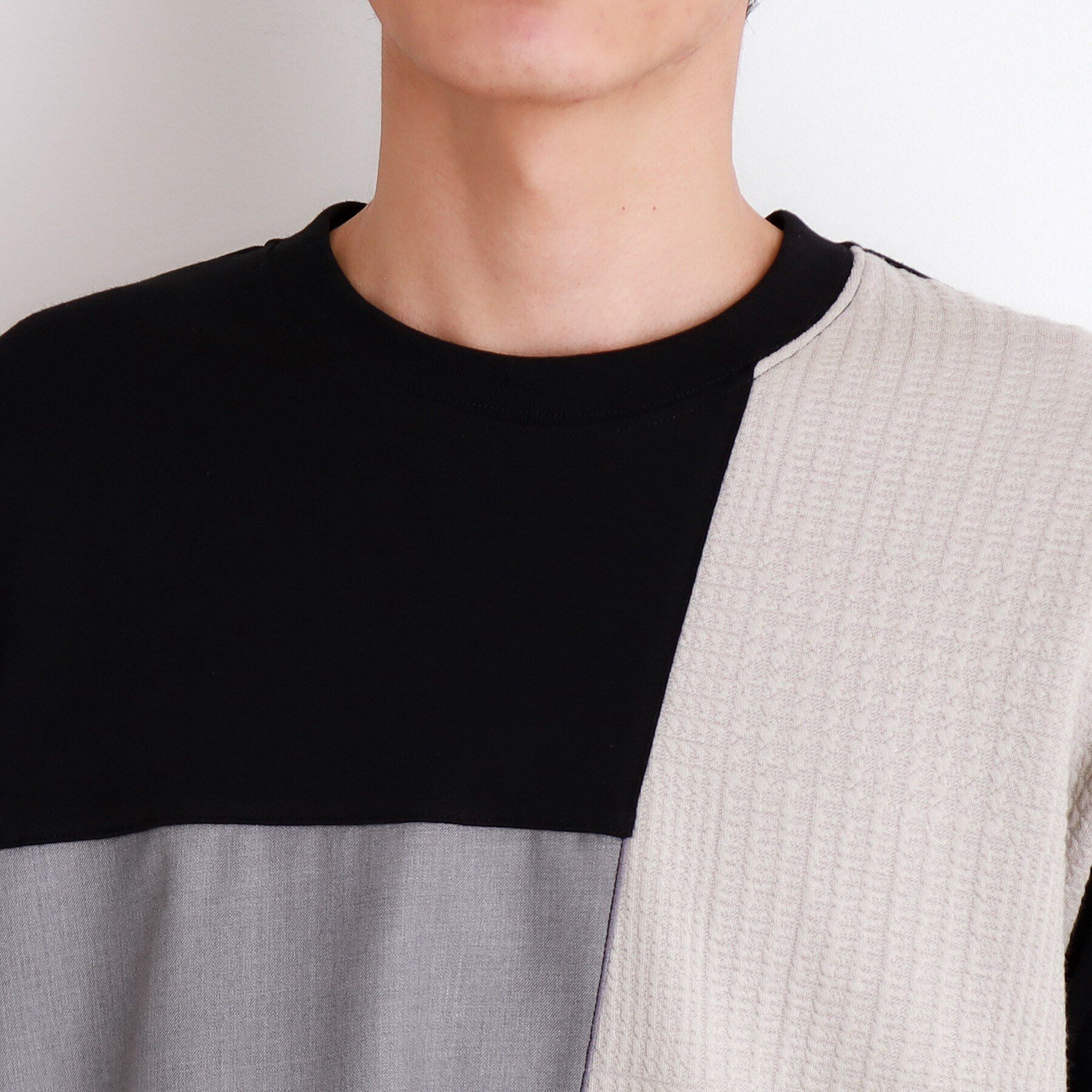 THE SHOP TK「パネルブロッキング長袖Tシャツ」|Tシャツ・カットソー|