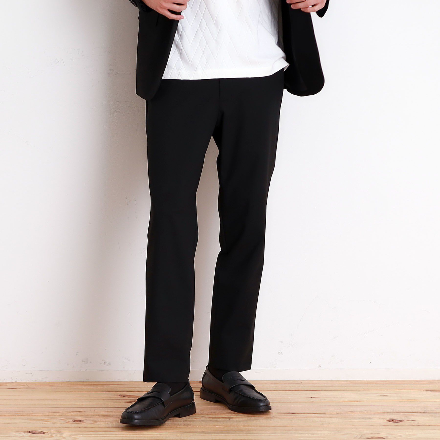 THE SHOP TK「CARREMANスラックス セットアップ可」|その他|ブラック(019)