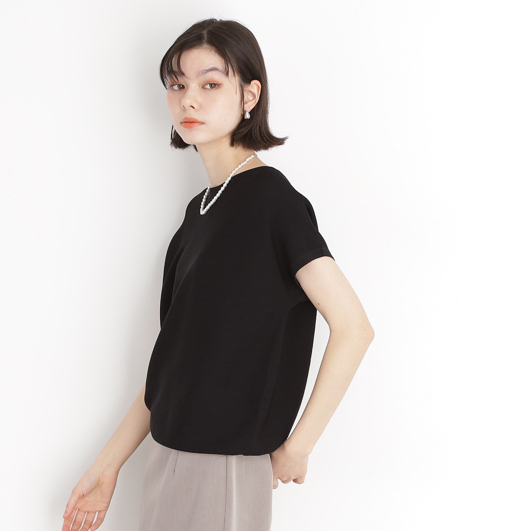 THE SHOP TK「美人フレンチニット【8色展開/WEB限定カラー/洗濯機OK/毛玉になりにくい】」|ニット・セーター|