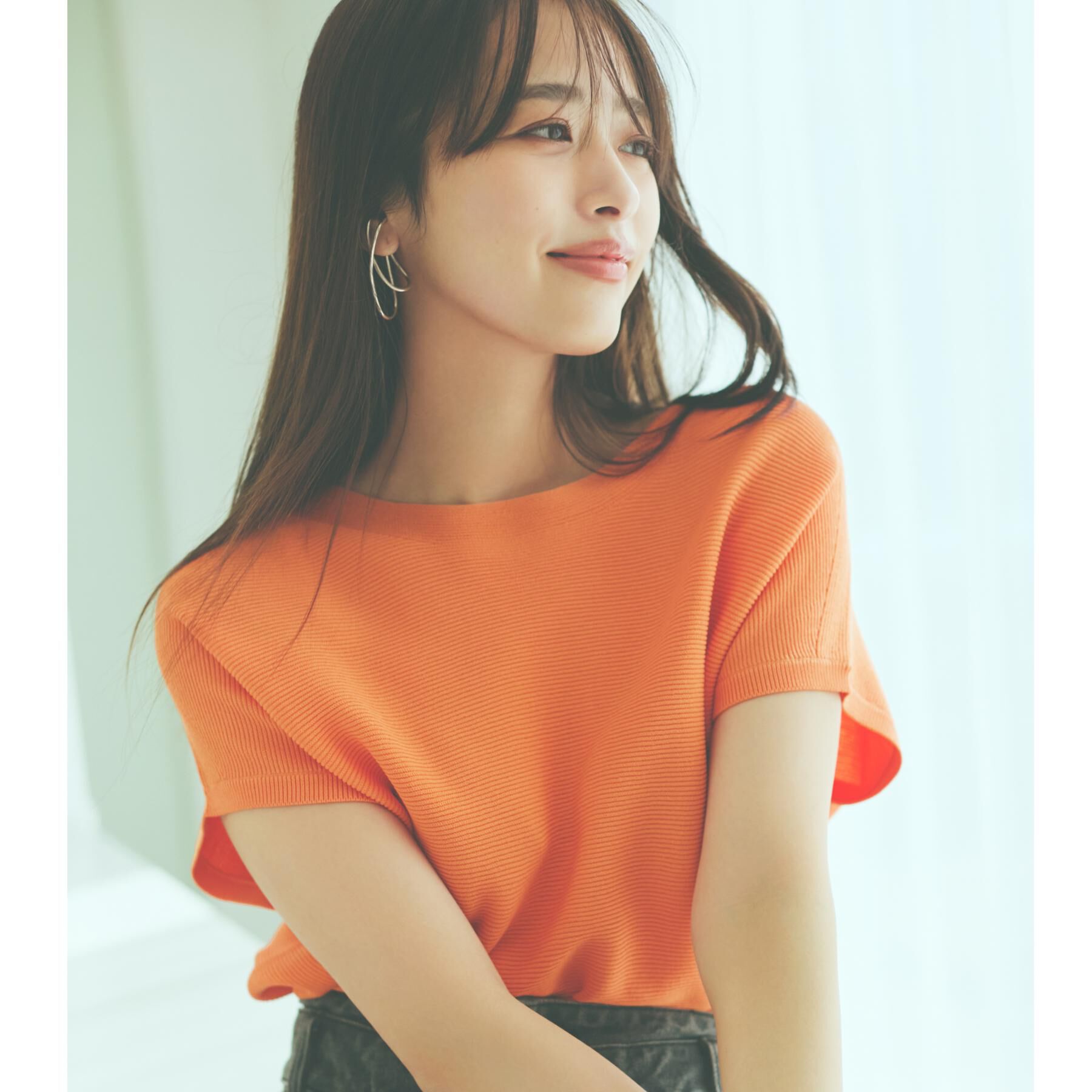 THE SHOP TK「美人フレンチニット【8色展開/WEB限定カラー/洗濯機OK/毛玉になりにくい】」|ニット・セーター|