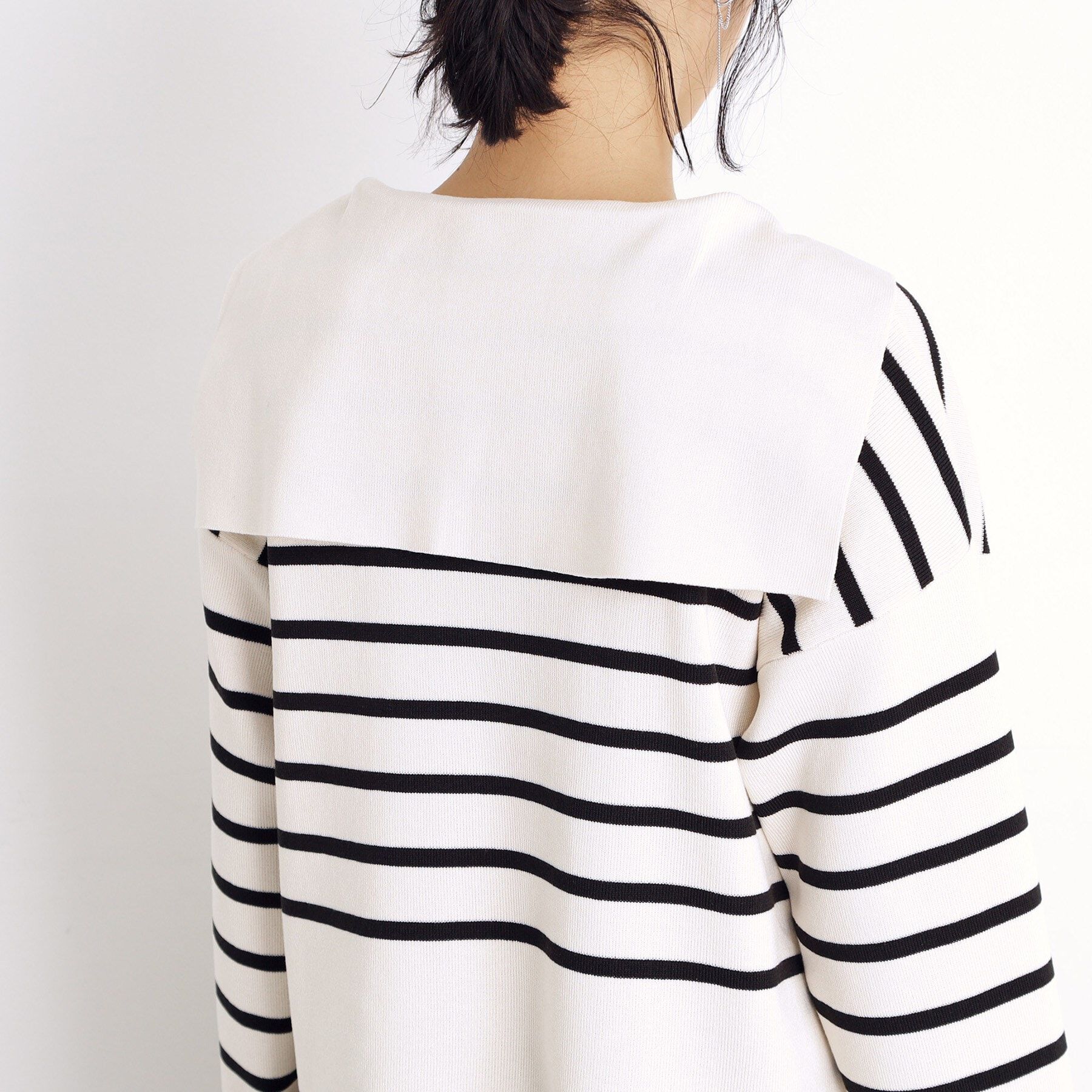 THE SHOP TK「セーラーカラートップス【洗える】」|ニット・セーター|