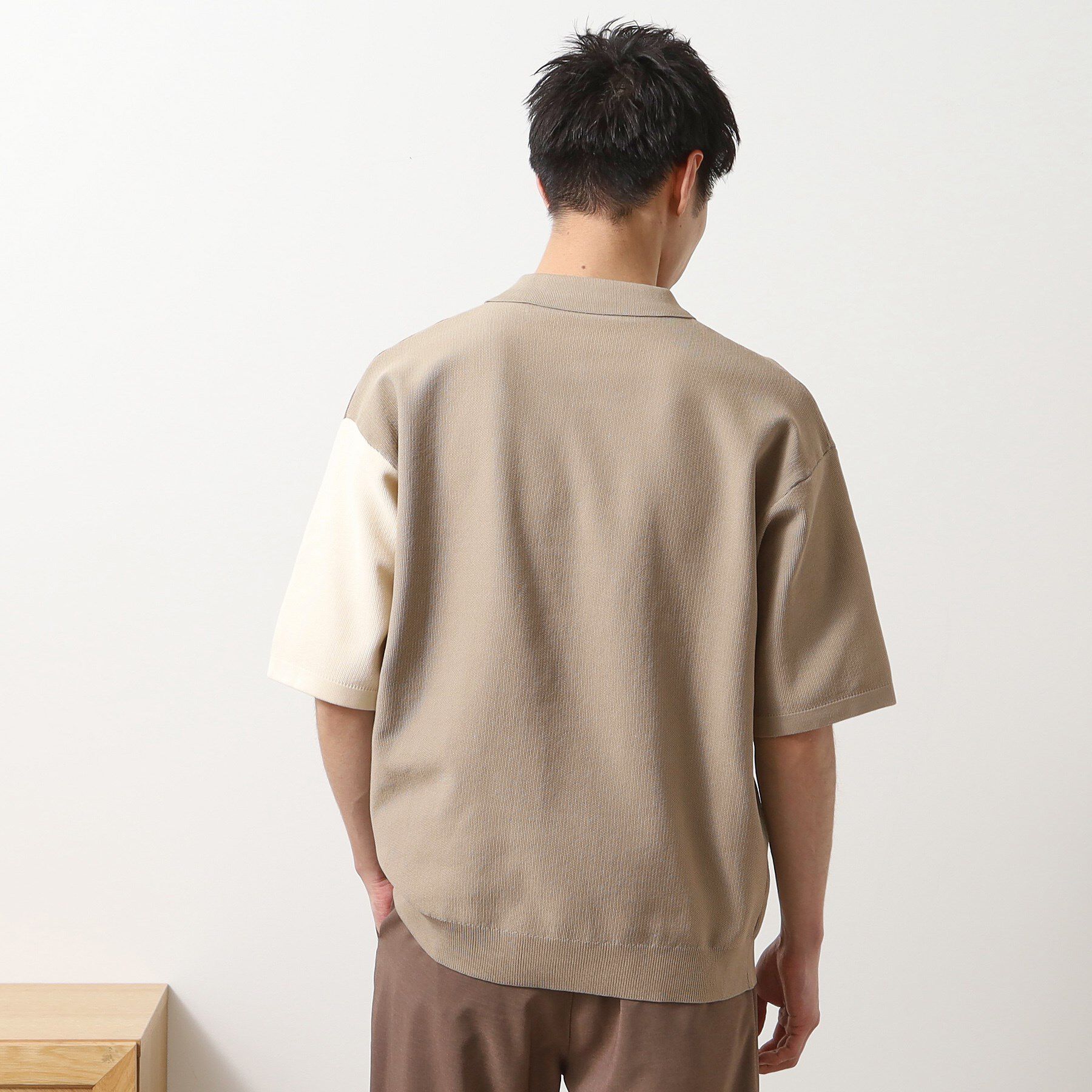 THE SHOP TK「パネルニットポロシャツ」|ポロシャツ|