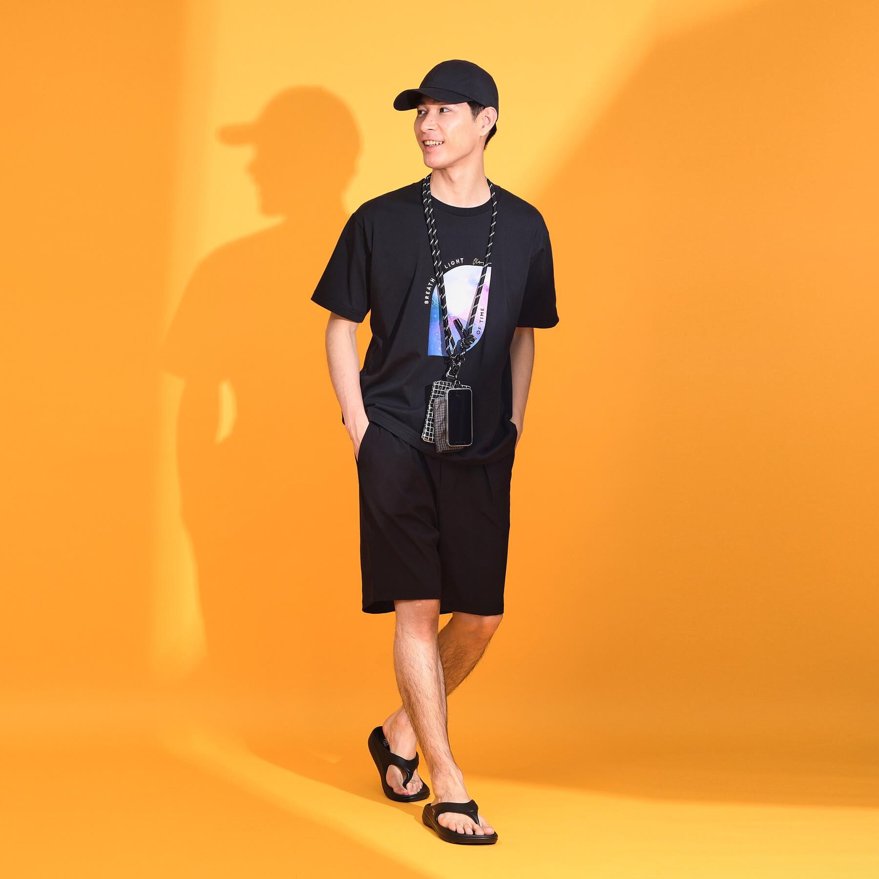 THE SHOP TK「3連ミニショルダーバッグ クリアポーチ＋ミニウォレット＋スマホホルダー【ユニセックス】」|ストラップ|