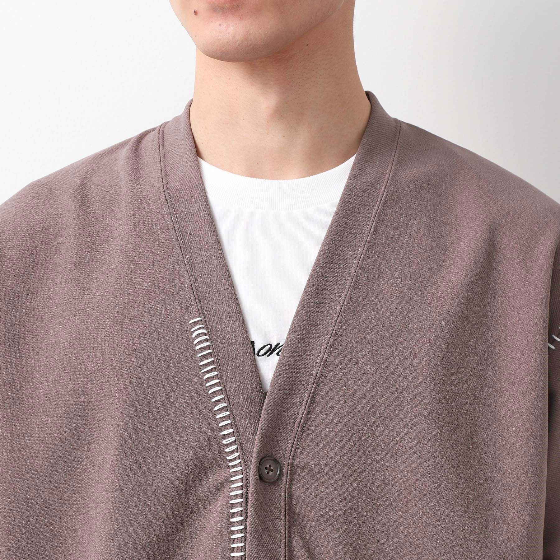 THE SHOP TK「ツイルステッチ半袖カーディガン【洗濯機OK/接触冷感】」|カーディガン|