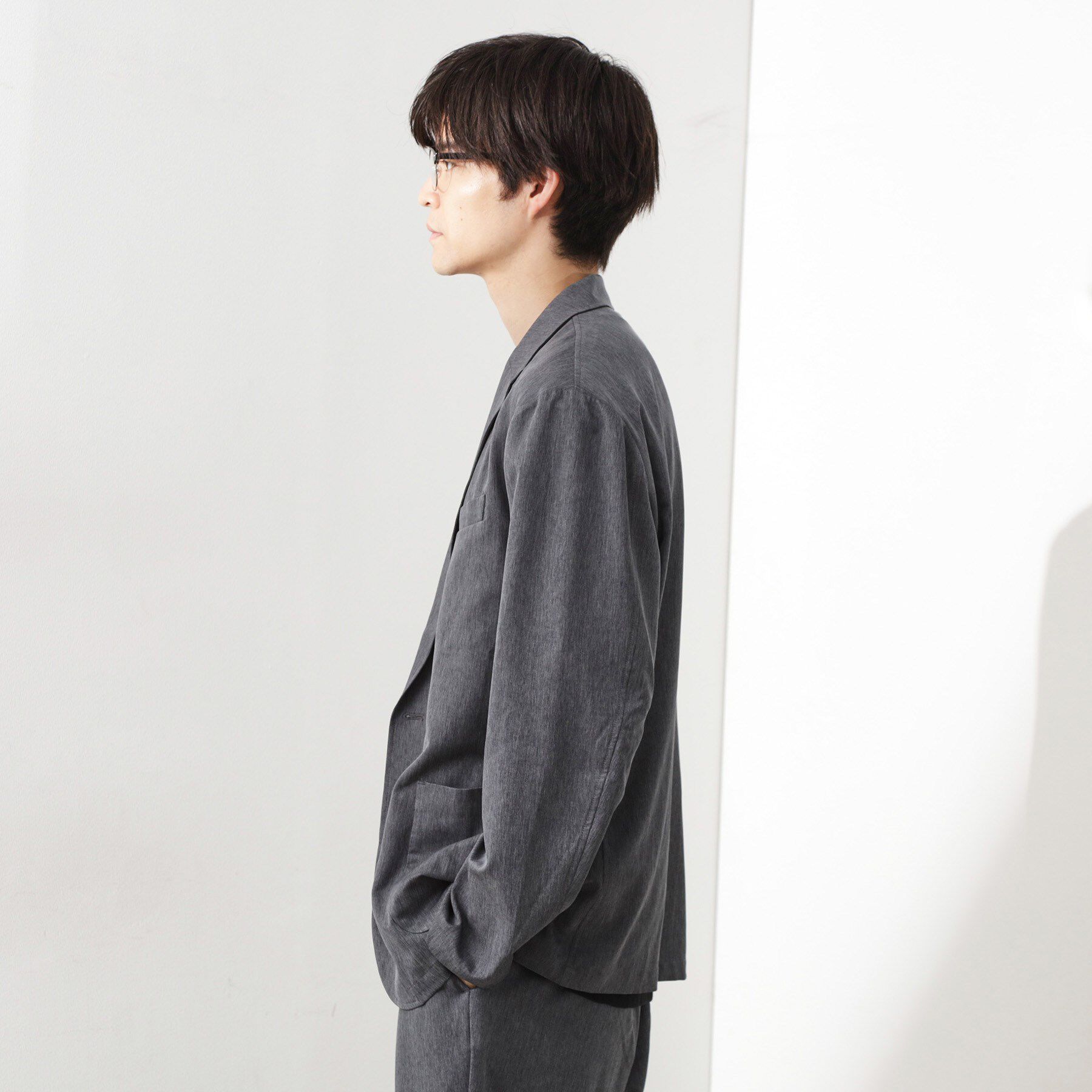 THE SHOP TK「スムースファイバーリラックスジャケット 【セットアップ可／UVカット／イージーケア／洗濯機OK】」|テーラードジャケット|