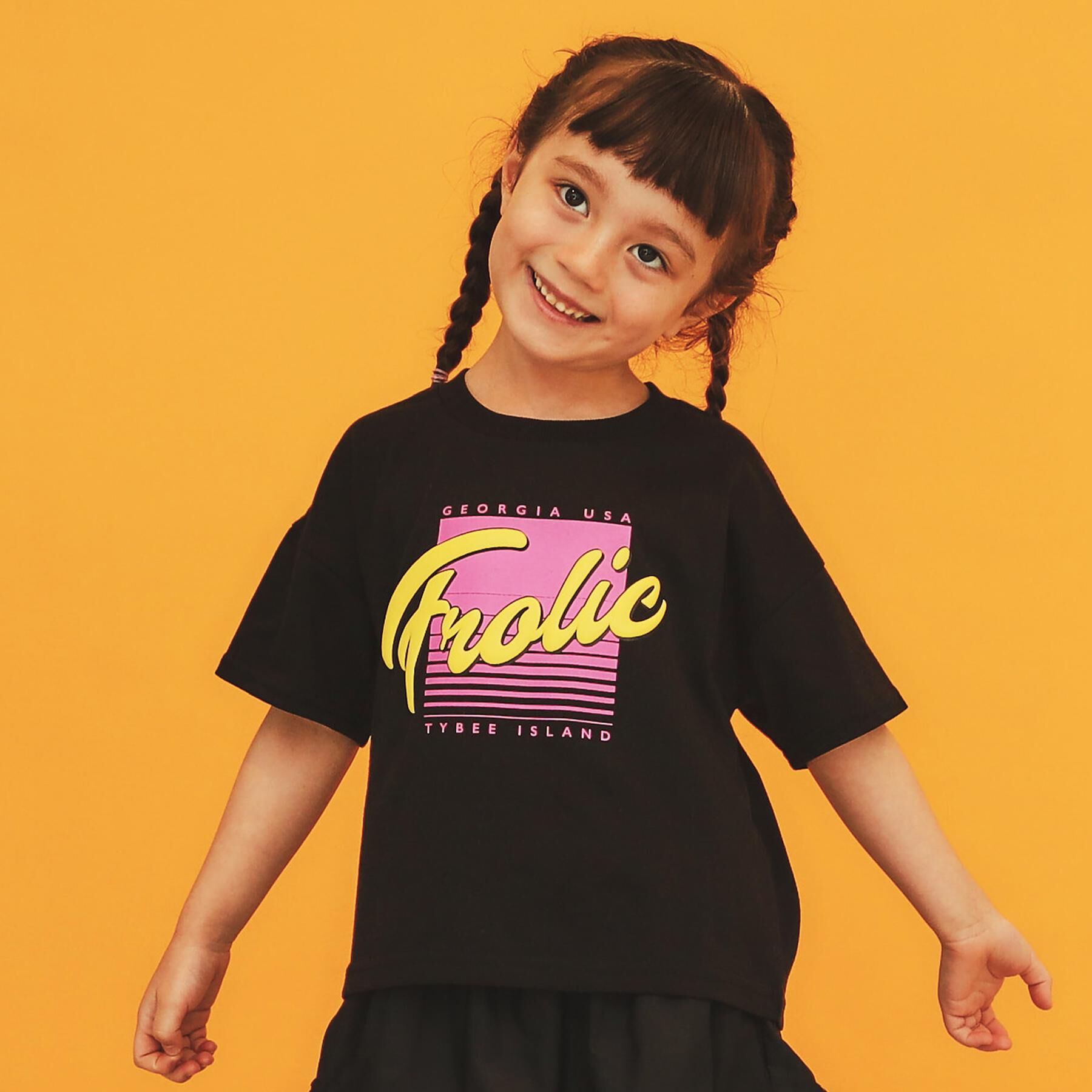 THE SHOP TK「【110－160】レトロロゴTシャツ/洗濯機OK」|Tシャツ・カットソー|