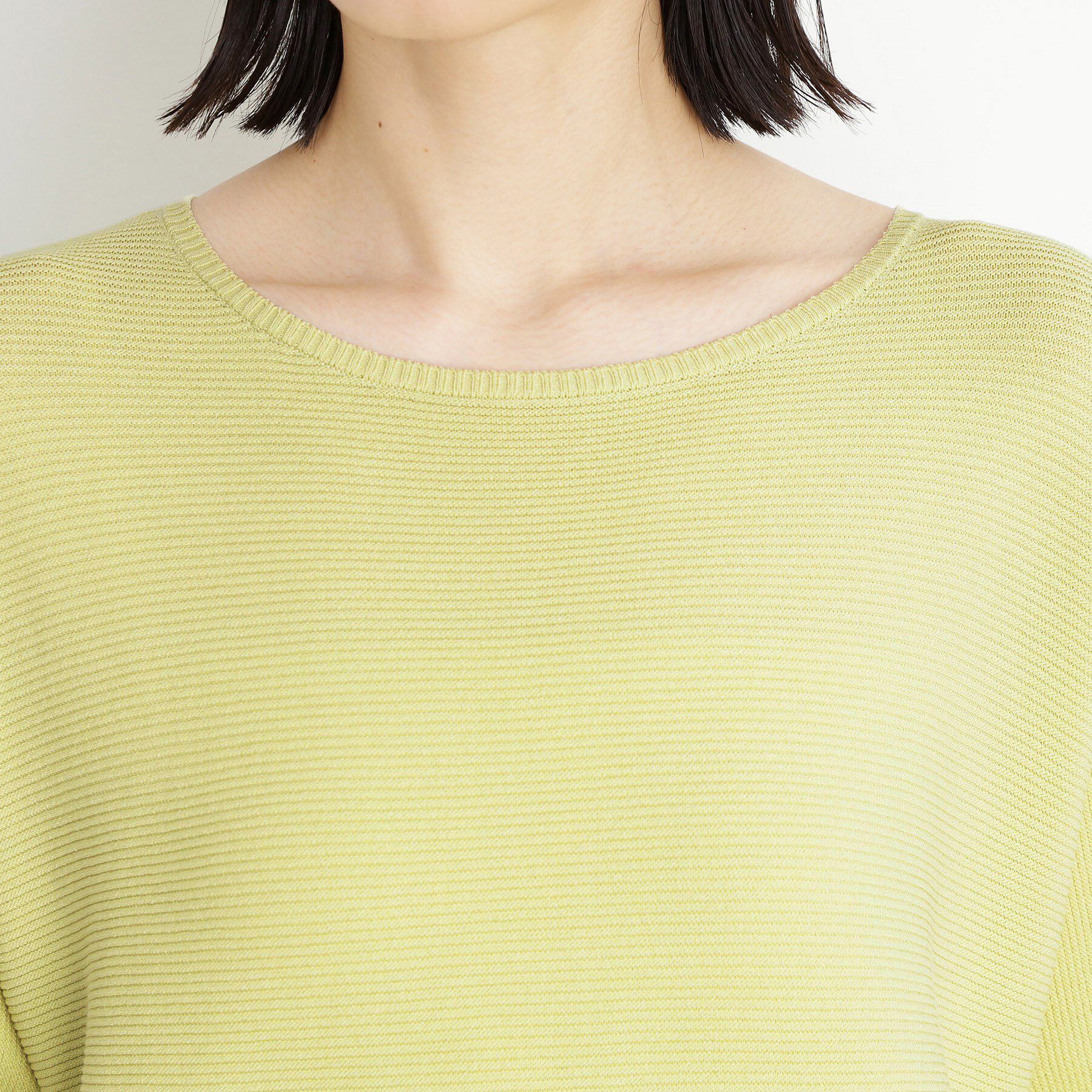 THE SHOP TK「6分袖ガータードルマンニット【エコベロ/洗濯機OK】」|ニット・セーター|