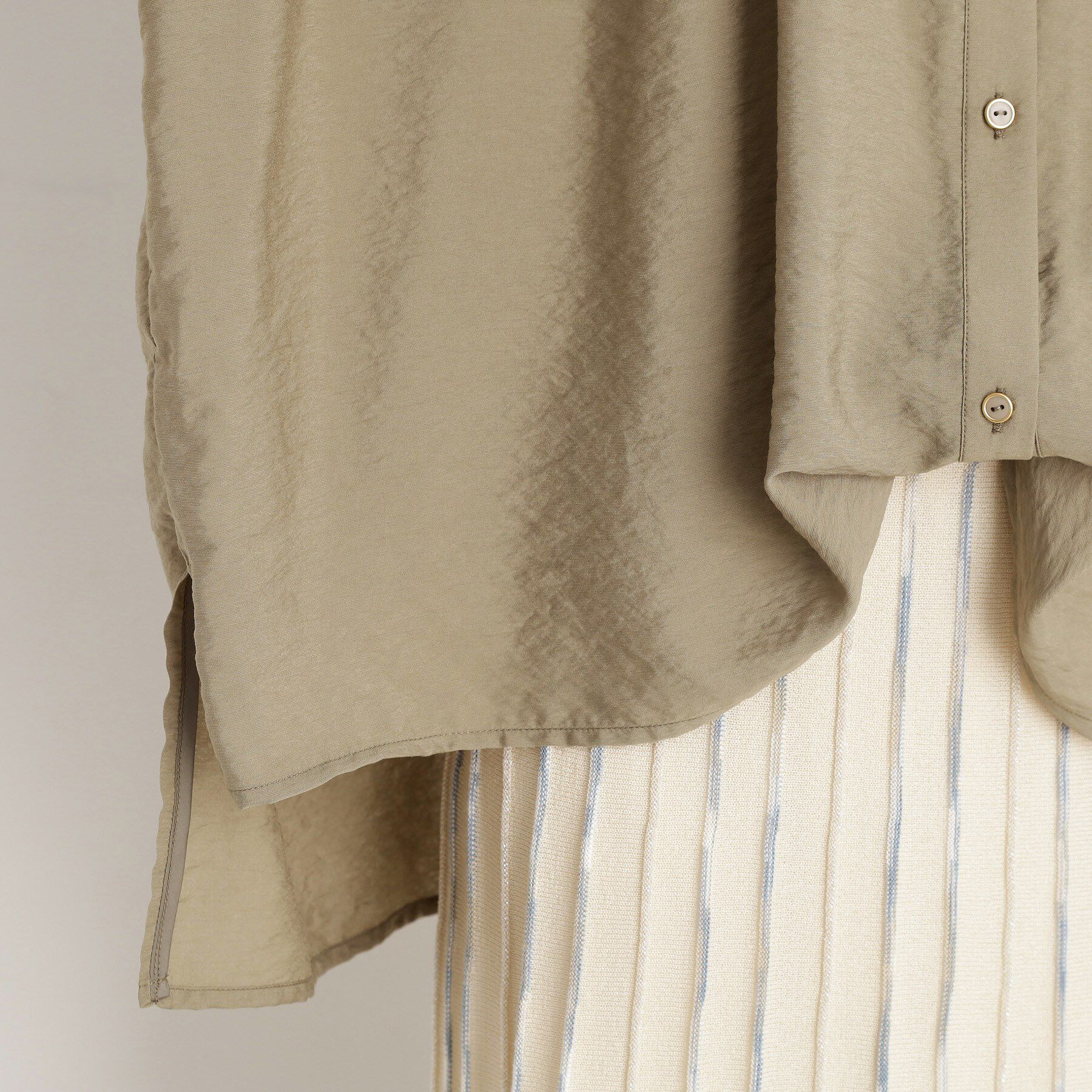 THE SHOP TK「ギャザーボリュームシャツ【洗濯機OK】」|シャツ・ブラウス|