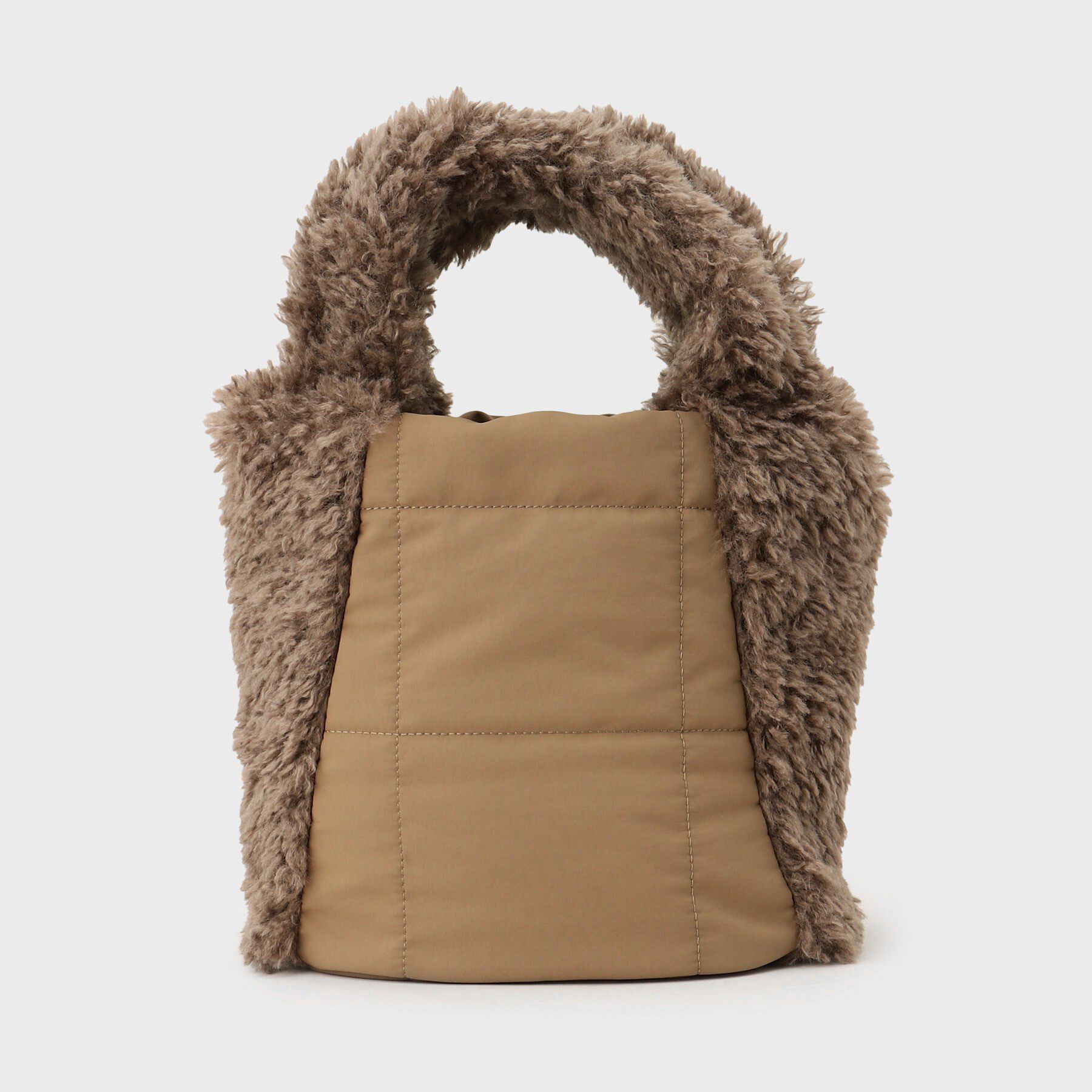 THE SHOP TK「キルト&times;フェイクファー2WAYトート」|トートバッグ|