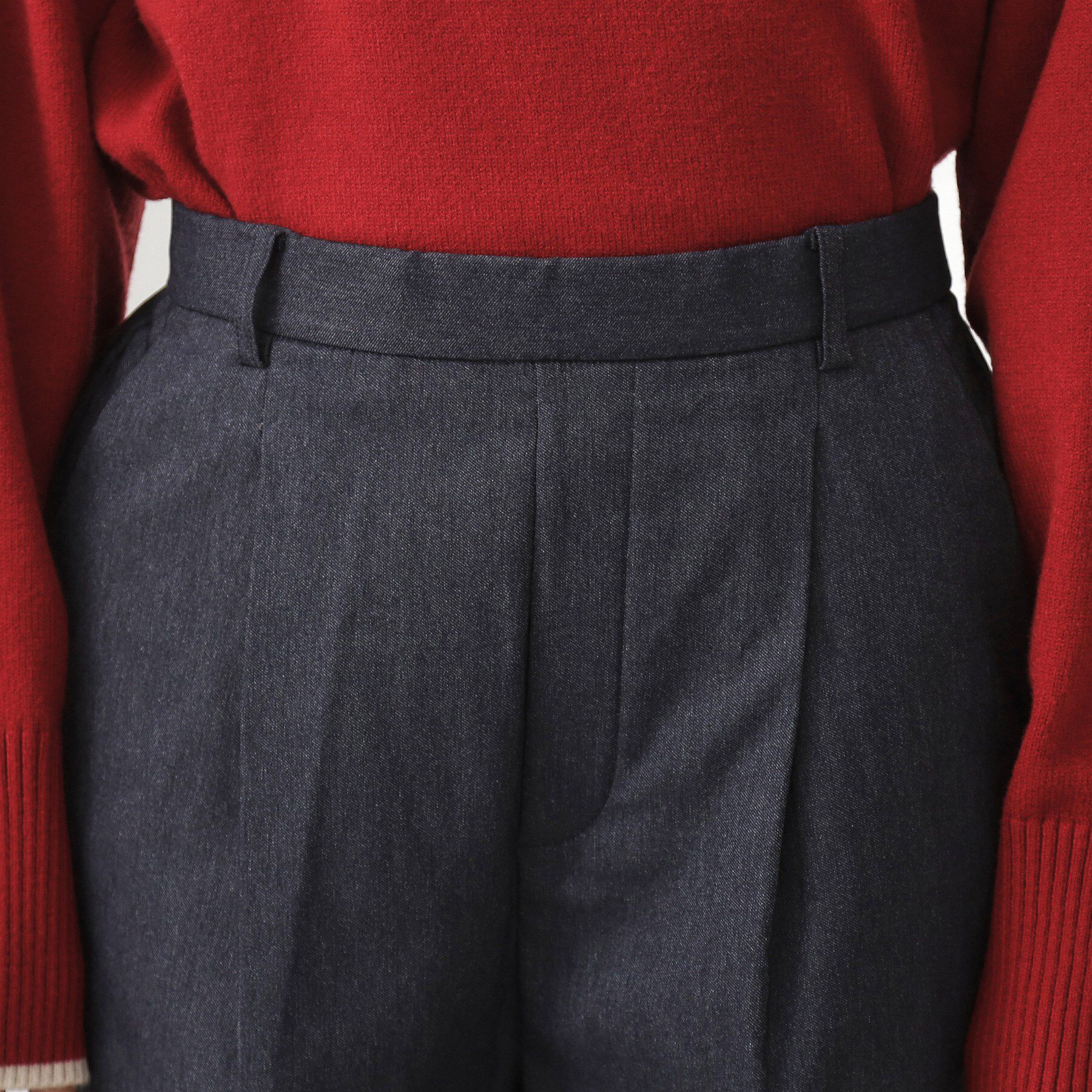 THE SHOP TK「【ラクで快適】ハイパーストレッチ あったか裏起毛ワイドパンツ」|その他|