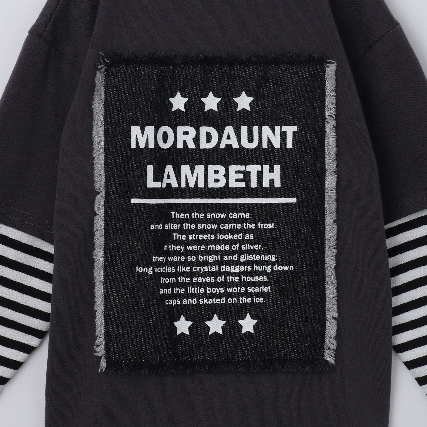 THE SHOP TK「【110－160】レイヤード風デニムアップリケロンTee」|Tシャツ・カットソー|