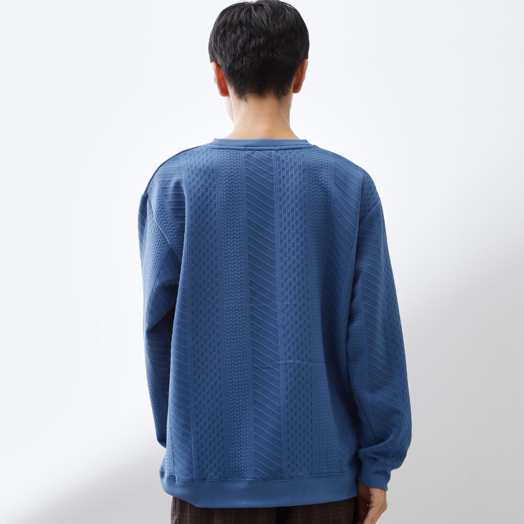 THE SHOP TK「【無地に飽きた方へ】ふくれジャカードスウェット　洗濯機OK/6色展開/ユニセックスでおすすめ！」|パーカー|