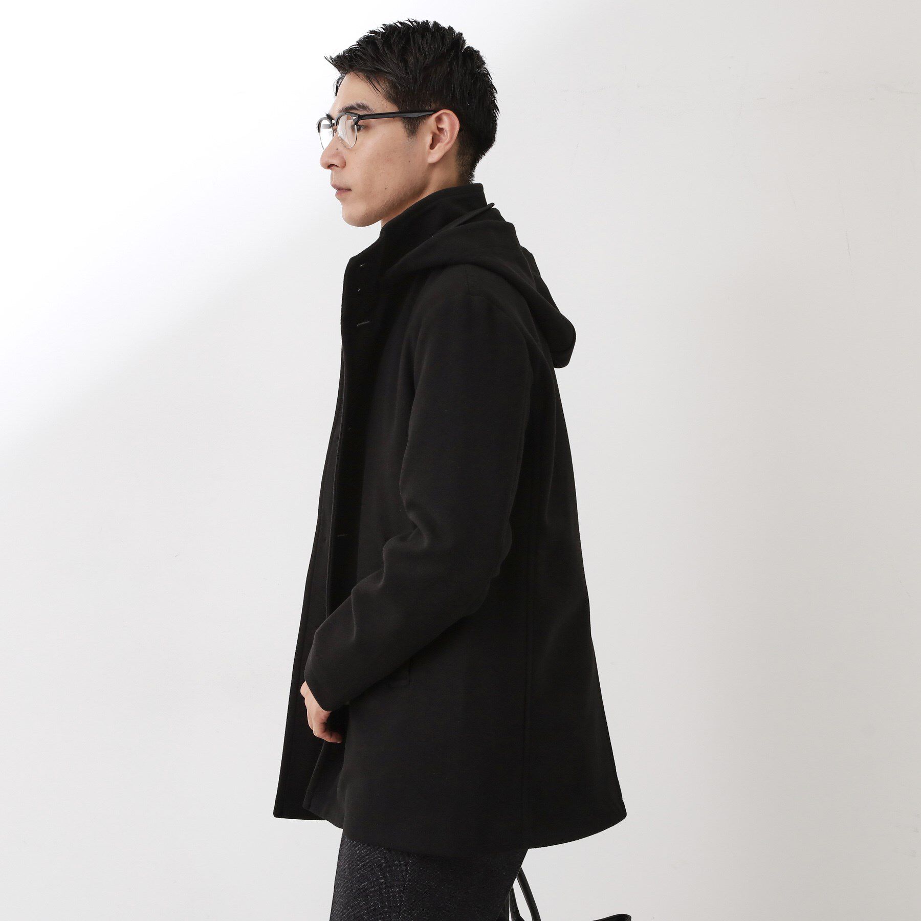 THE SHOP TK「ON/OFF対応 ウーリック スタンド メルトンコート　【洗濯機OK/フード取外し可】」|その他|