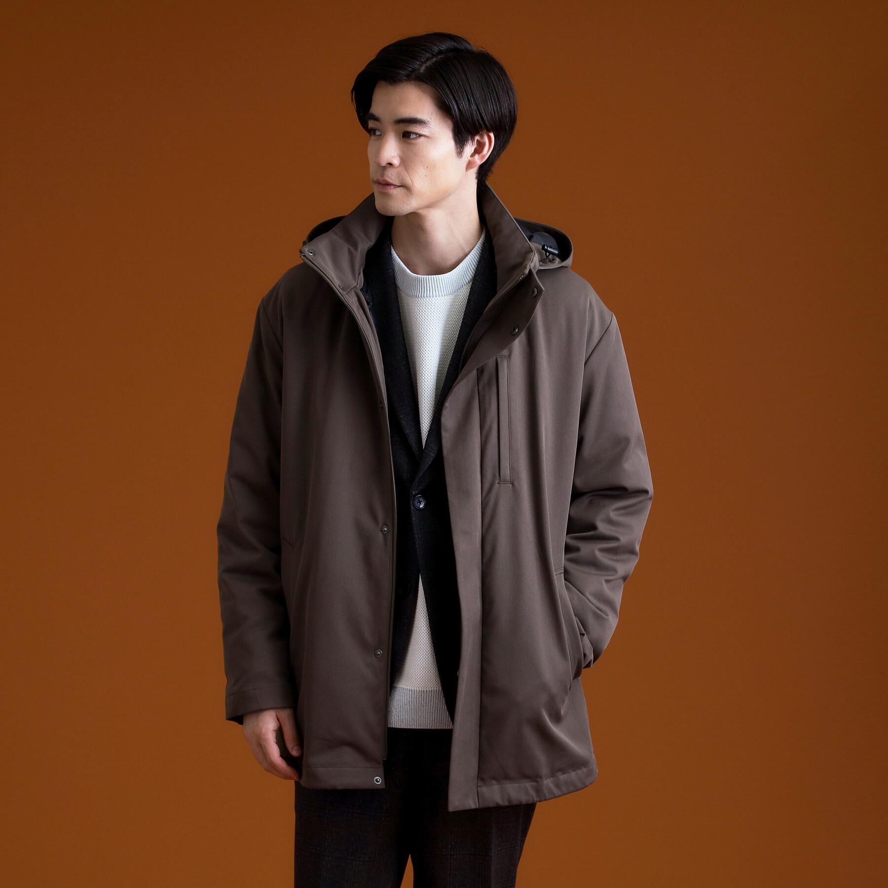 THE SHOP TK「【3WAY】中綿ライナー付き カルゼコート　洗濯機OK/ON・OFF対応」|その他|