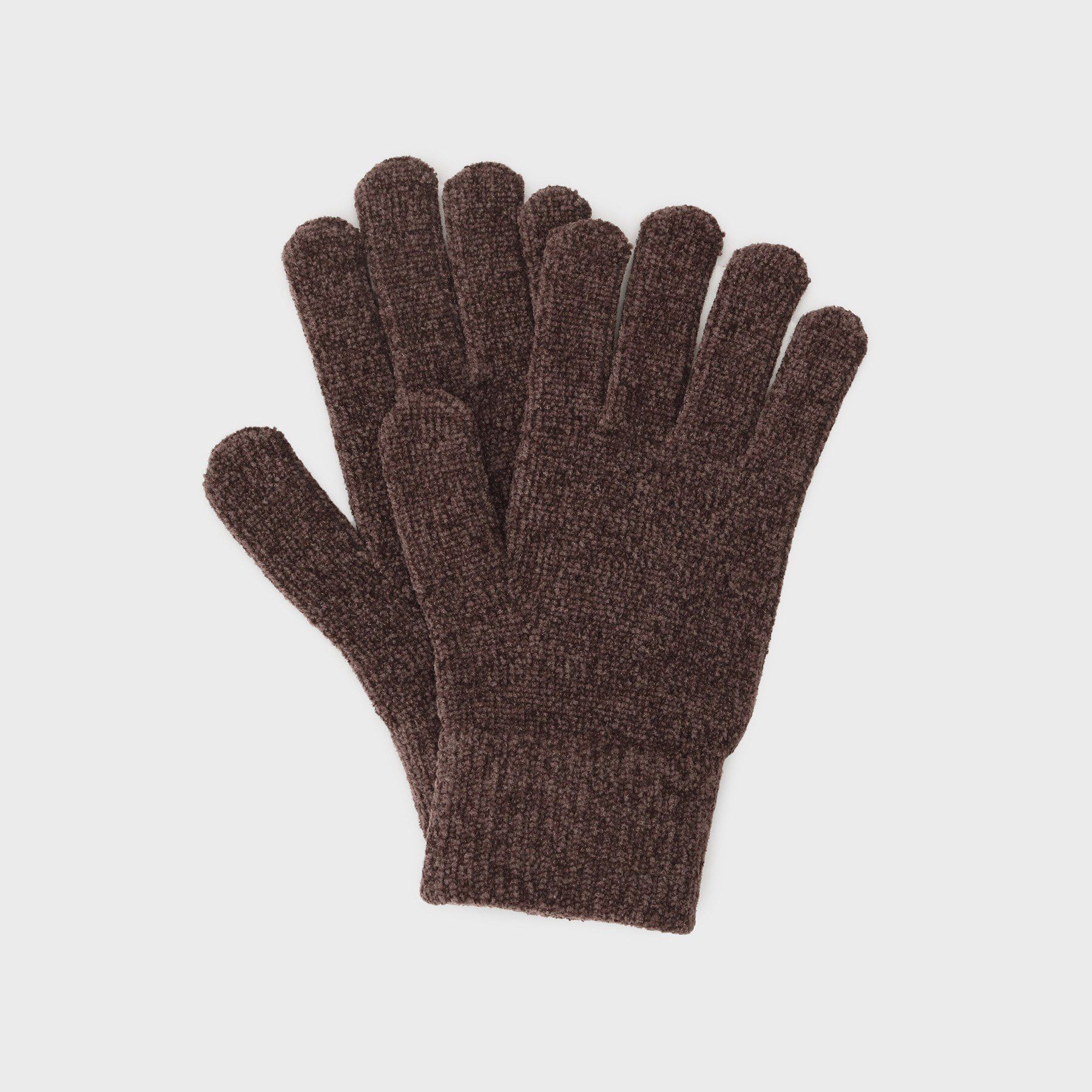 THE SHOP TK「モールニットグローブ」|手袋|ブラウン(043)