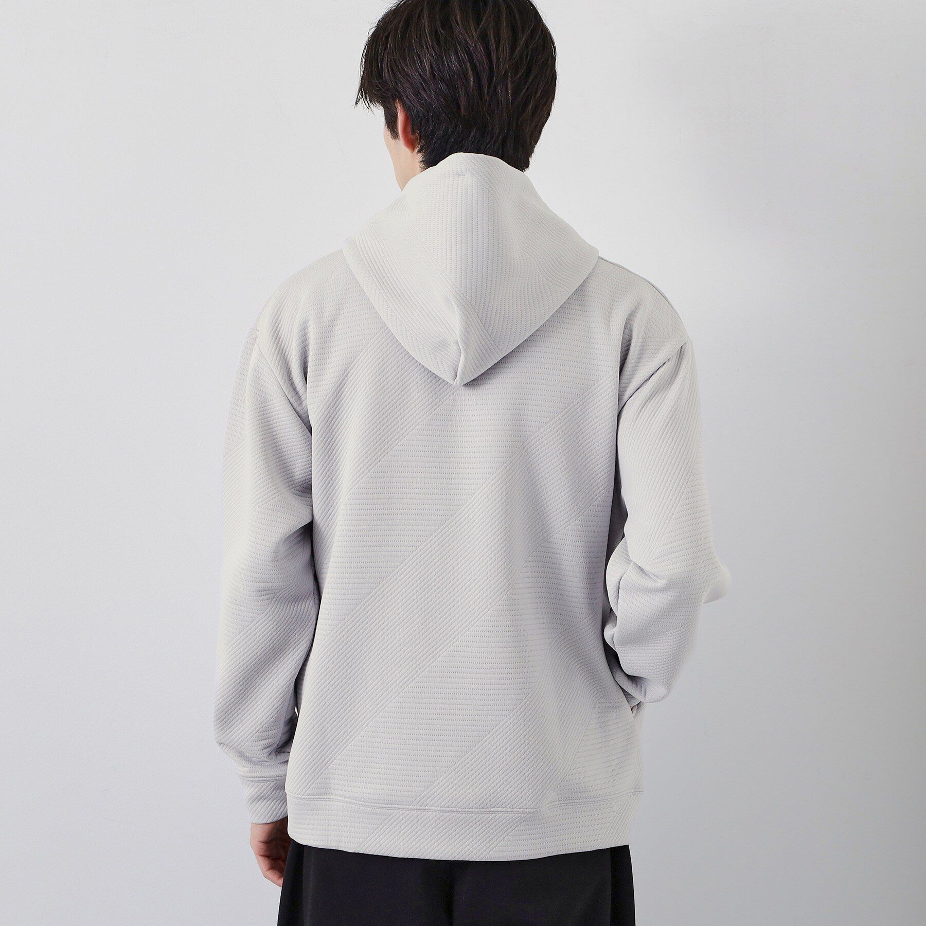 THE SHOP TK「【さりげない表情が、品よく映える。】ふくれジャカードパーカ」|パーカー|