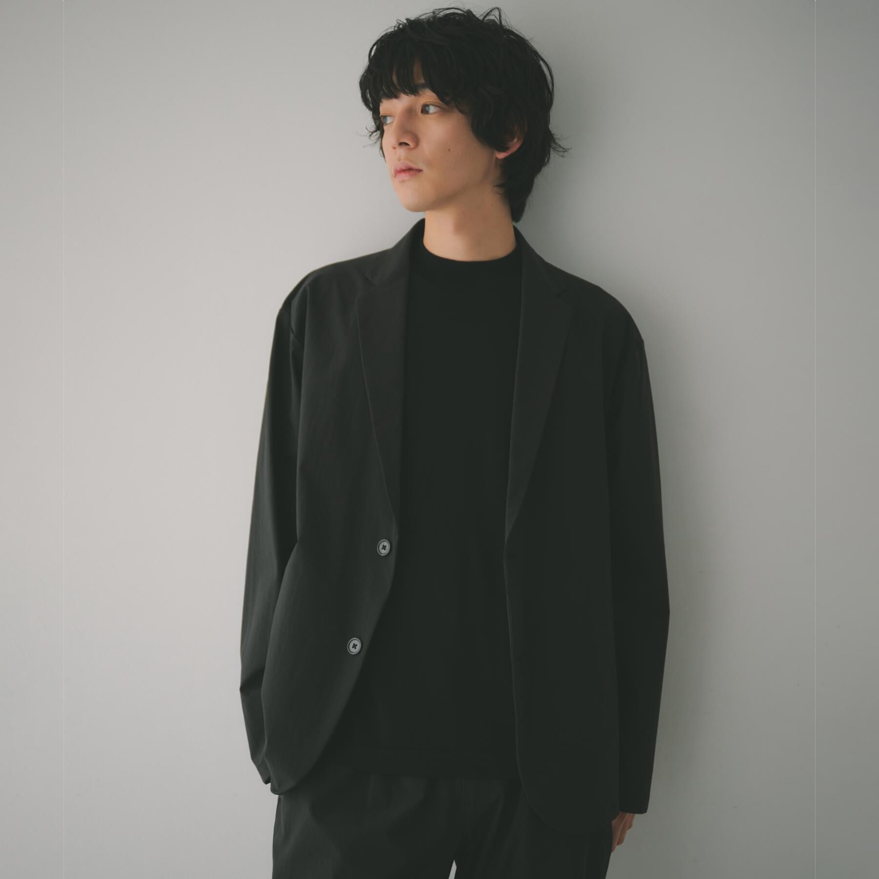 THE SHOP TK「《KURO》コーデュラナイロン ジャケット セットアップ可／防シワ／撥水／ストレッチ」|テーラードジャケット|