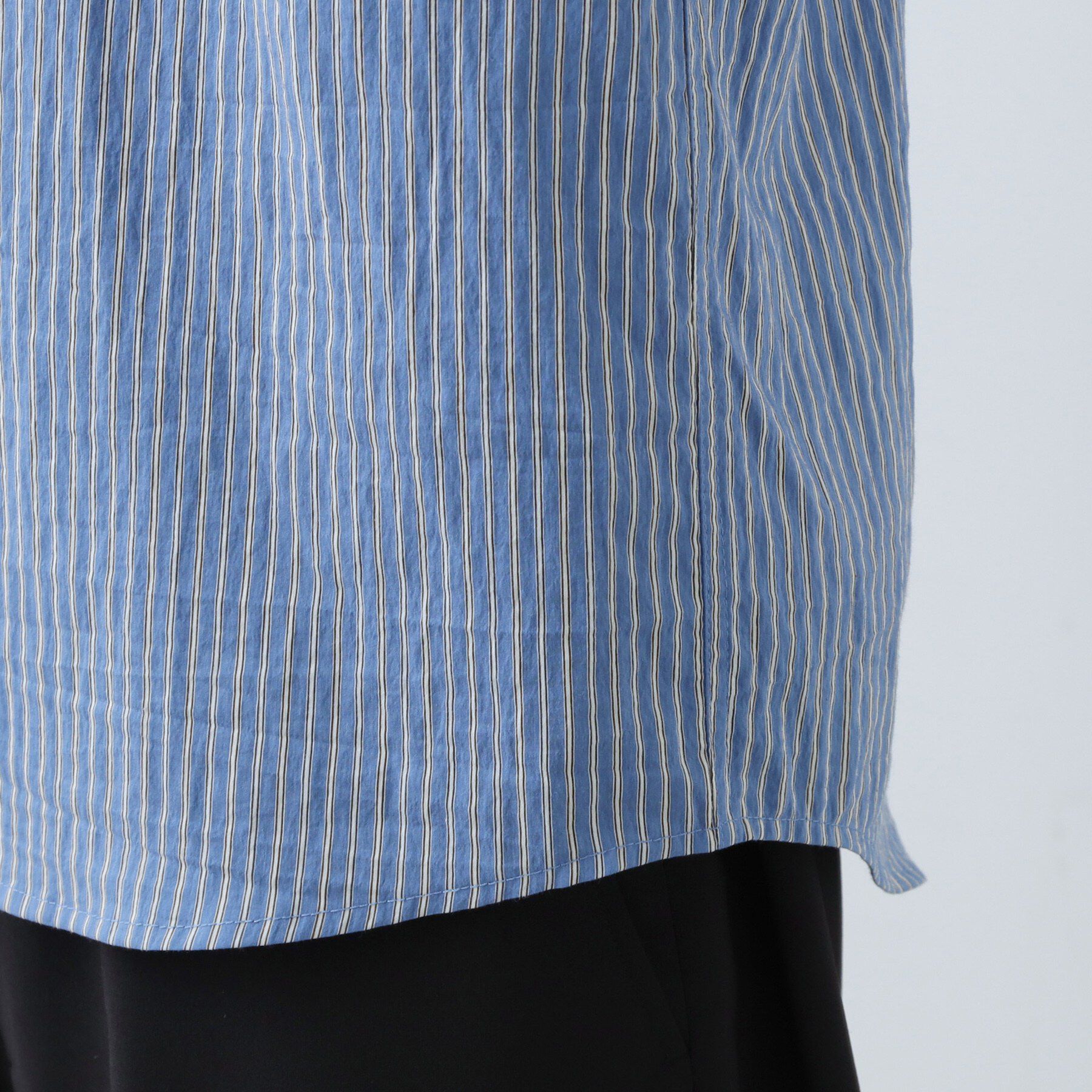 THE SHOP TK「【綿毛のように軽い】フラフテックス ストライプ長袖シャツ 洗濯機OK」|シャツ・ブラウス|