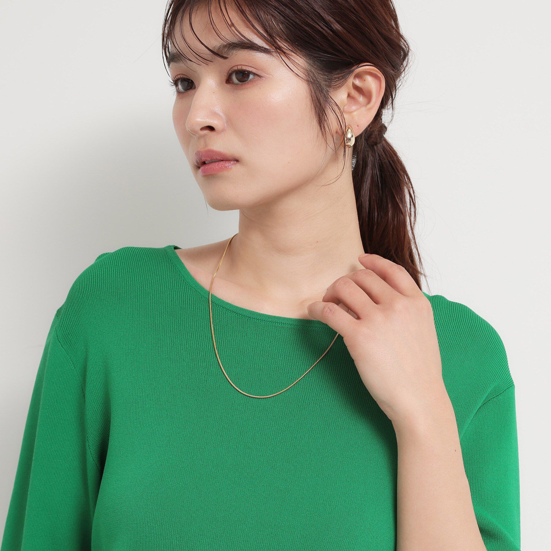 THE SHOP TK「ステンレススネークチェーンロング」|ネックレス|