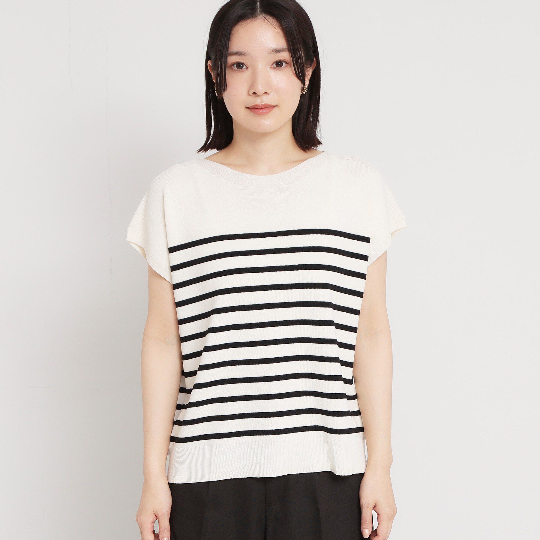 THE SHOP TK「【ひんやりタッチ】多機能フレンチプルオーバー 洗濯機OK/UVケア/毛玉になりにくい」|ニット・セーター|