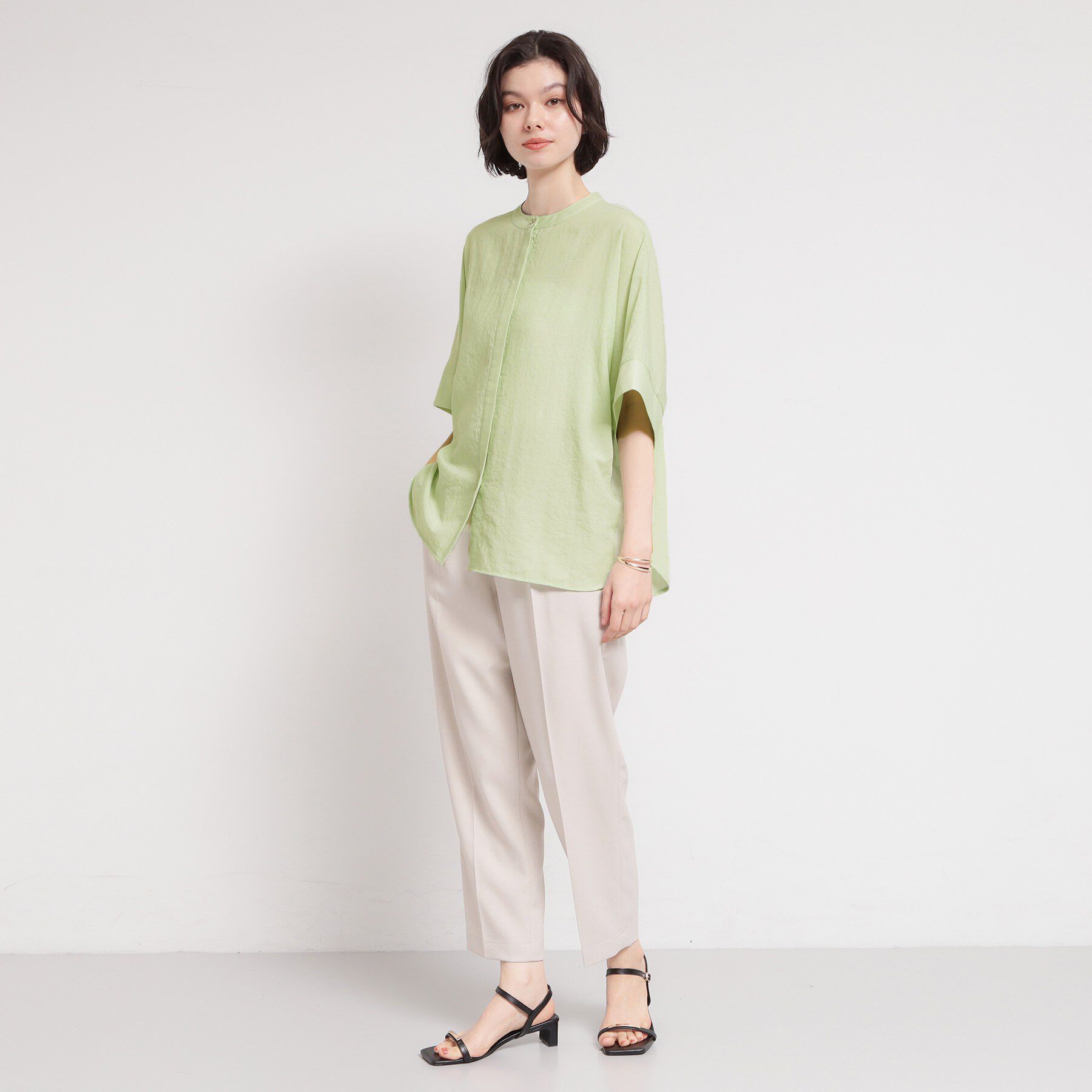 THE SHOP TK「【体型カバー】さらっと快適 ドルマンブラウス」|シャツ・ブラウス|