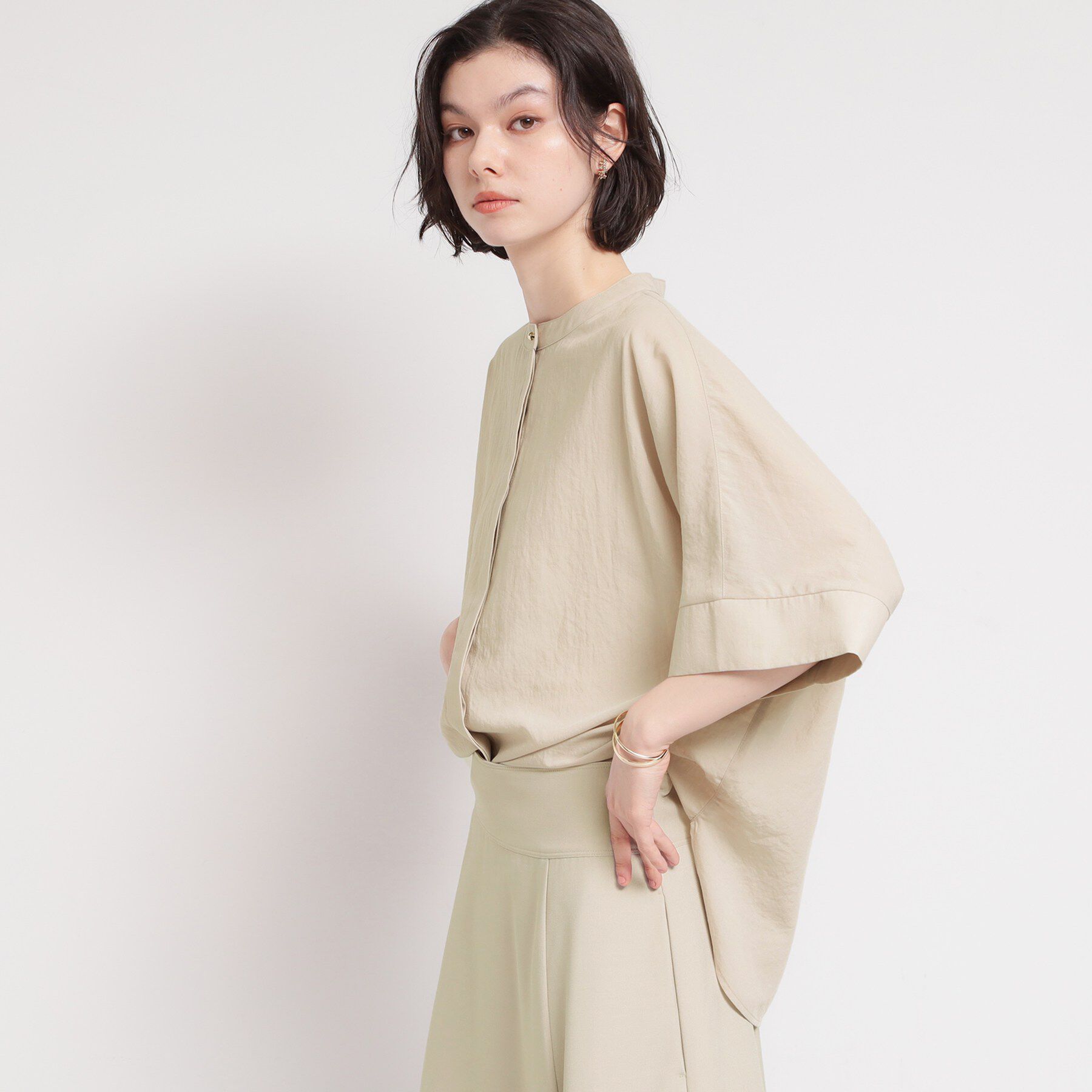 THE SHOP TK「【体型カバー】さらっと快適 ドルマンブラウス」|シャツ・ブラウス|