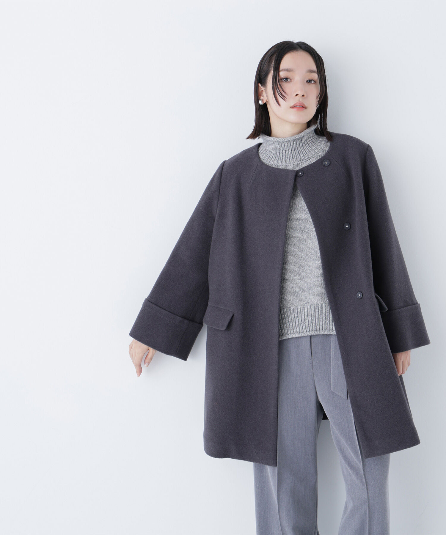  「ロールネックニットブルオーバー」|ニット・セーター|