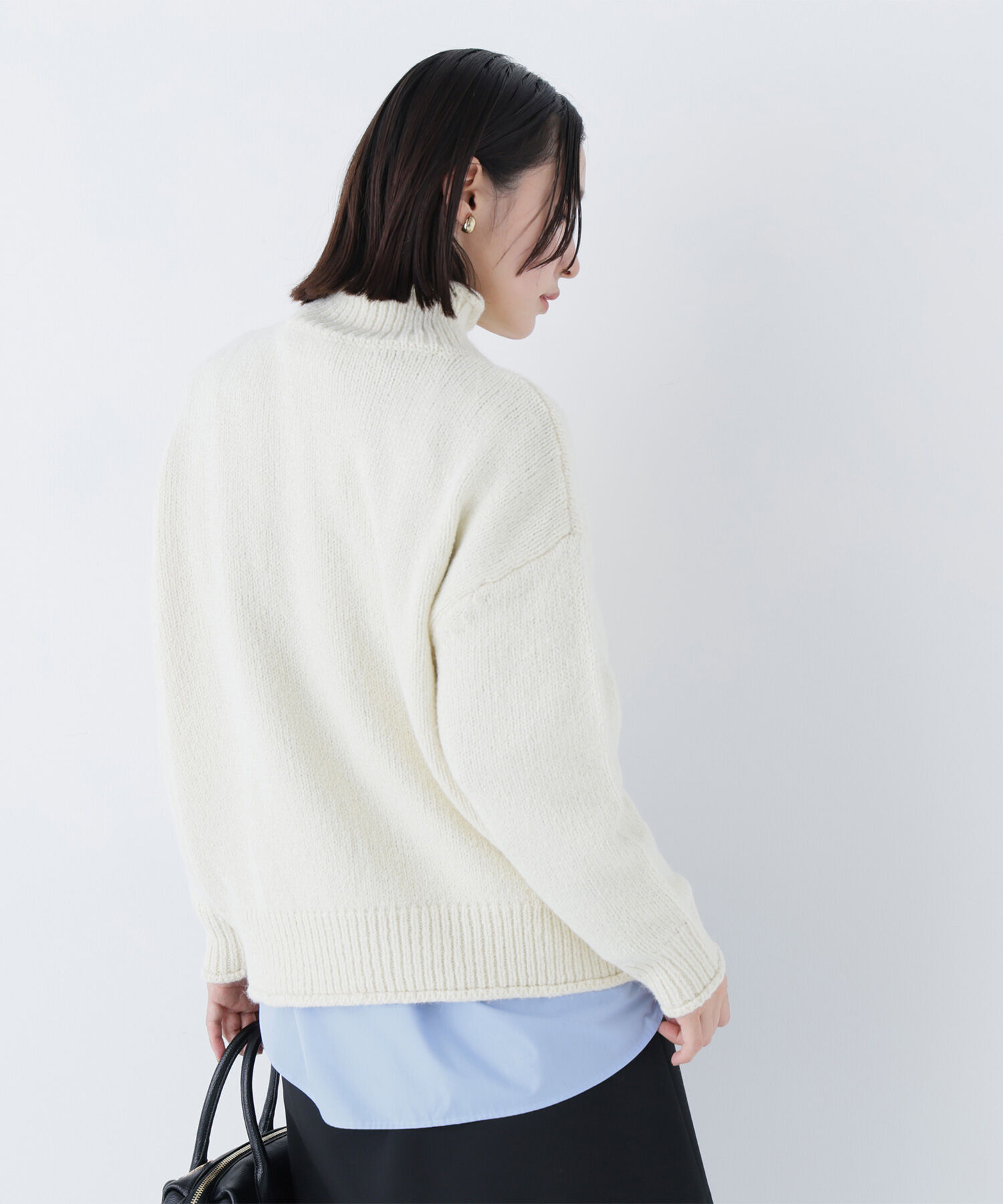  「ロールネックニットブルオーバー」|ニット・セーター|