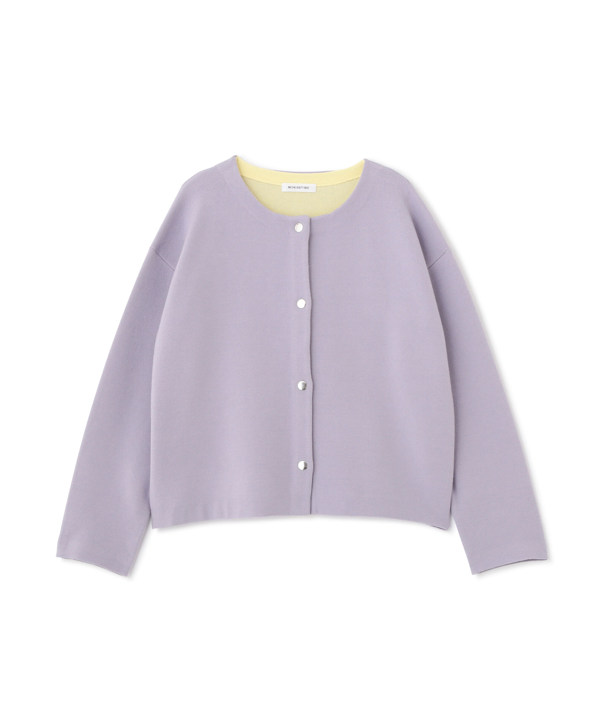  「バイカラー接結カーディガン」|ニット・セーター|