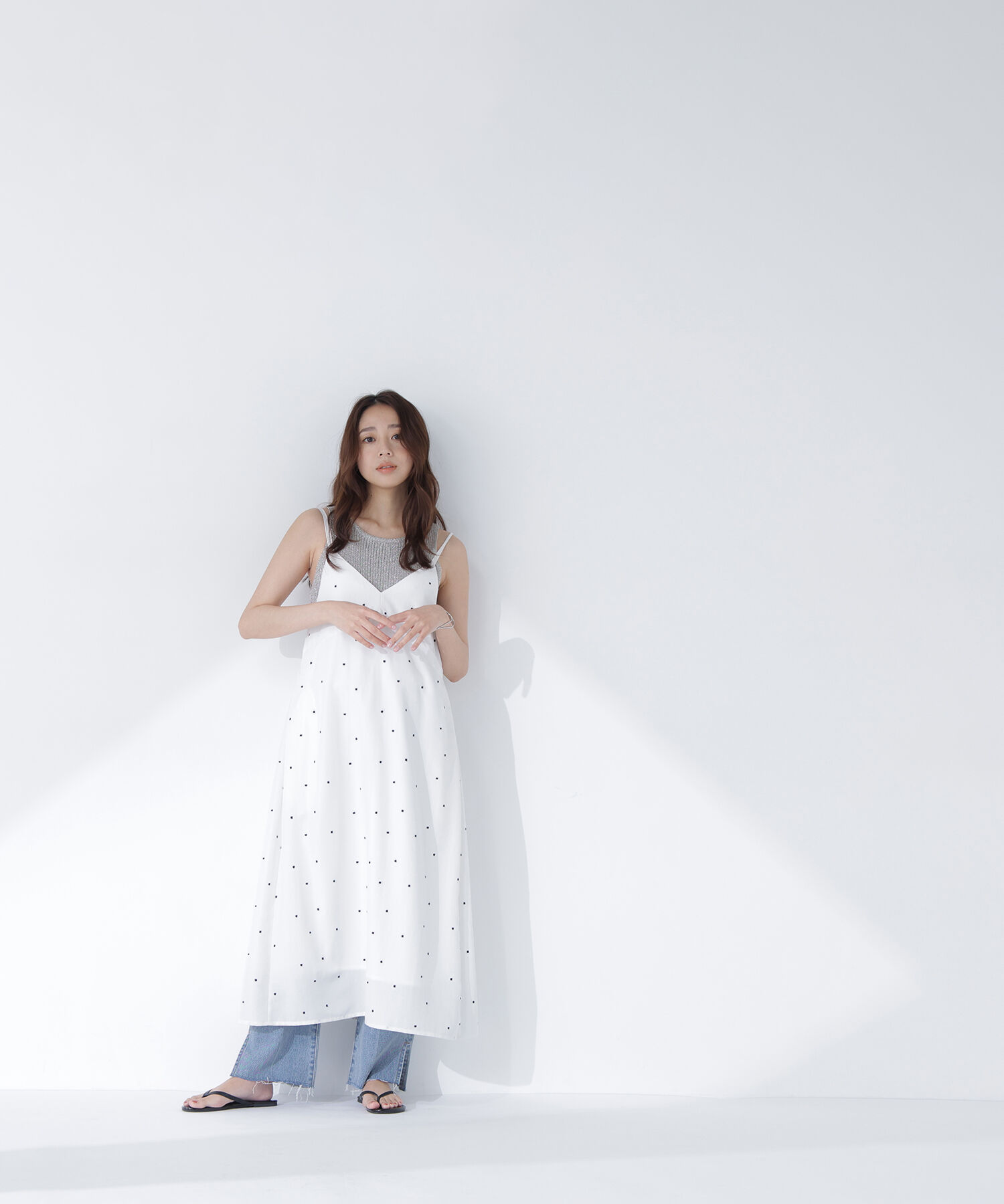  「サイドスリットストレートデニムパンツ」|その他|