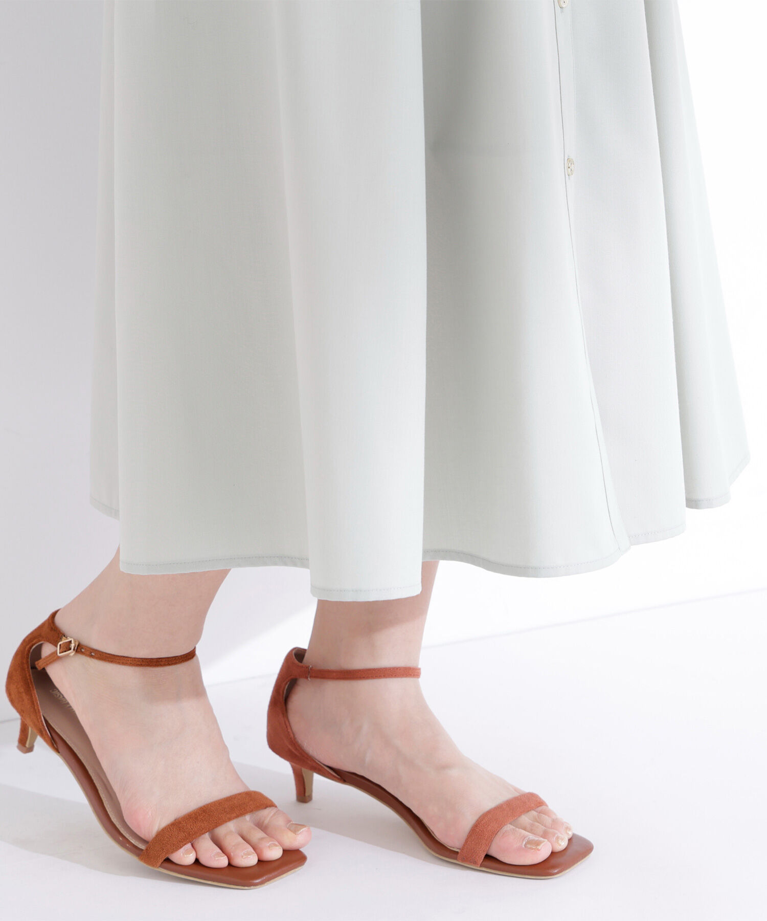  「リボンベルテッドシャツワンピース」|ワンピース|