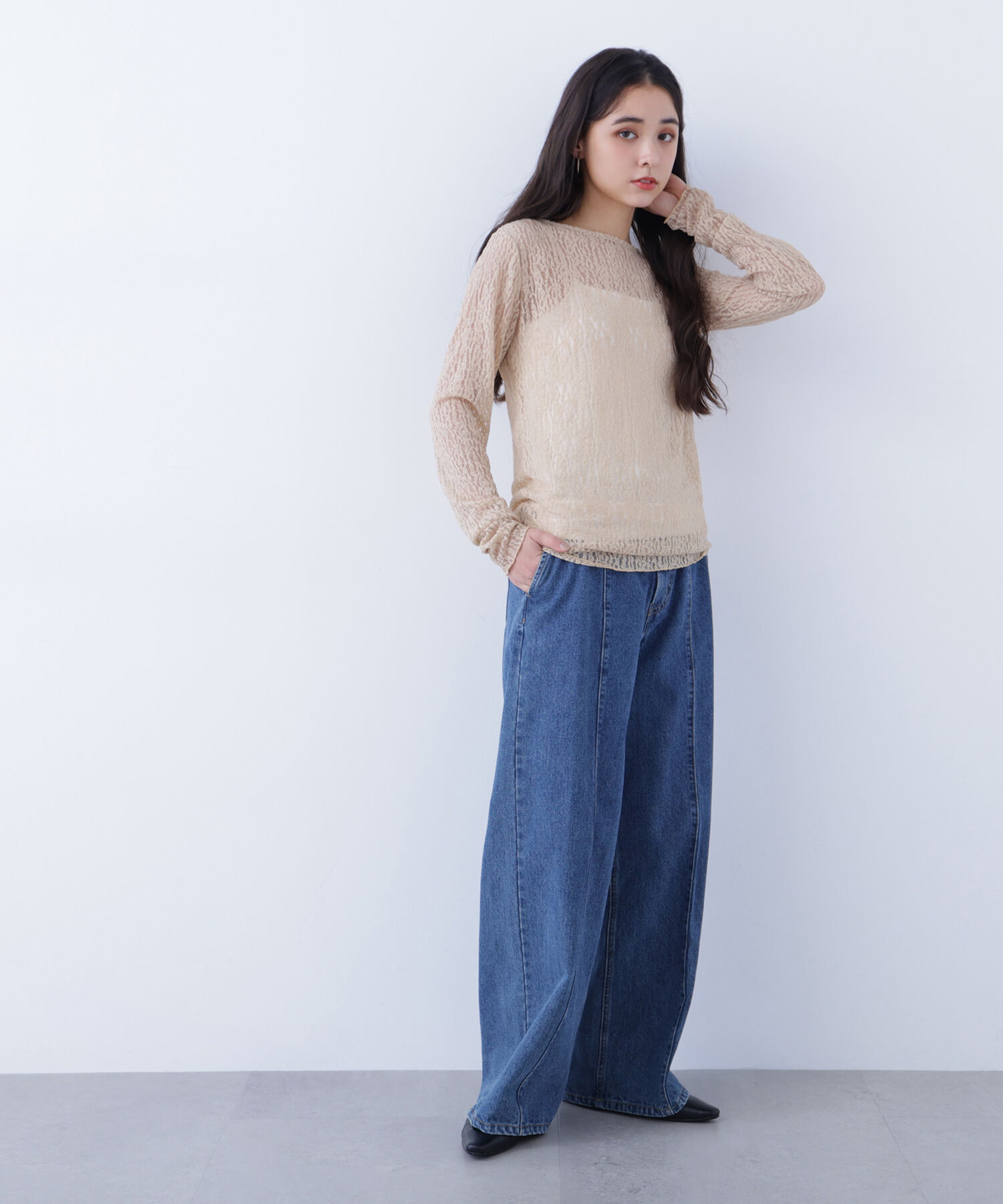  「〈N.〉 レースカットソー」|Tシャツ・カットソー|