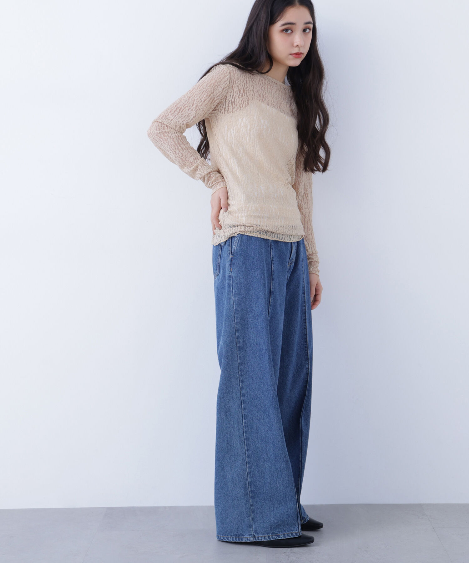  「〈N.〉 レースカットソー」|Tシャツ・カットソー|