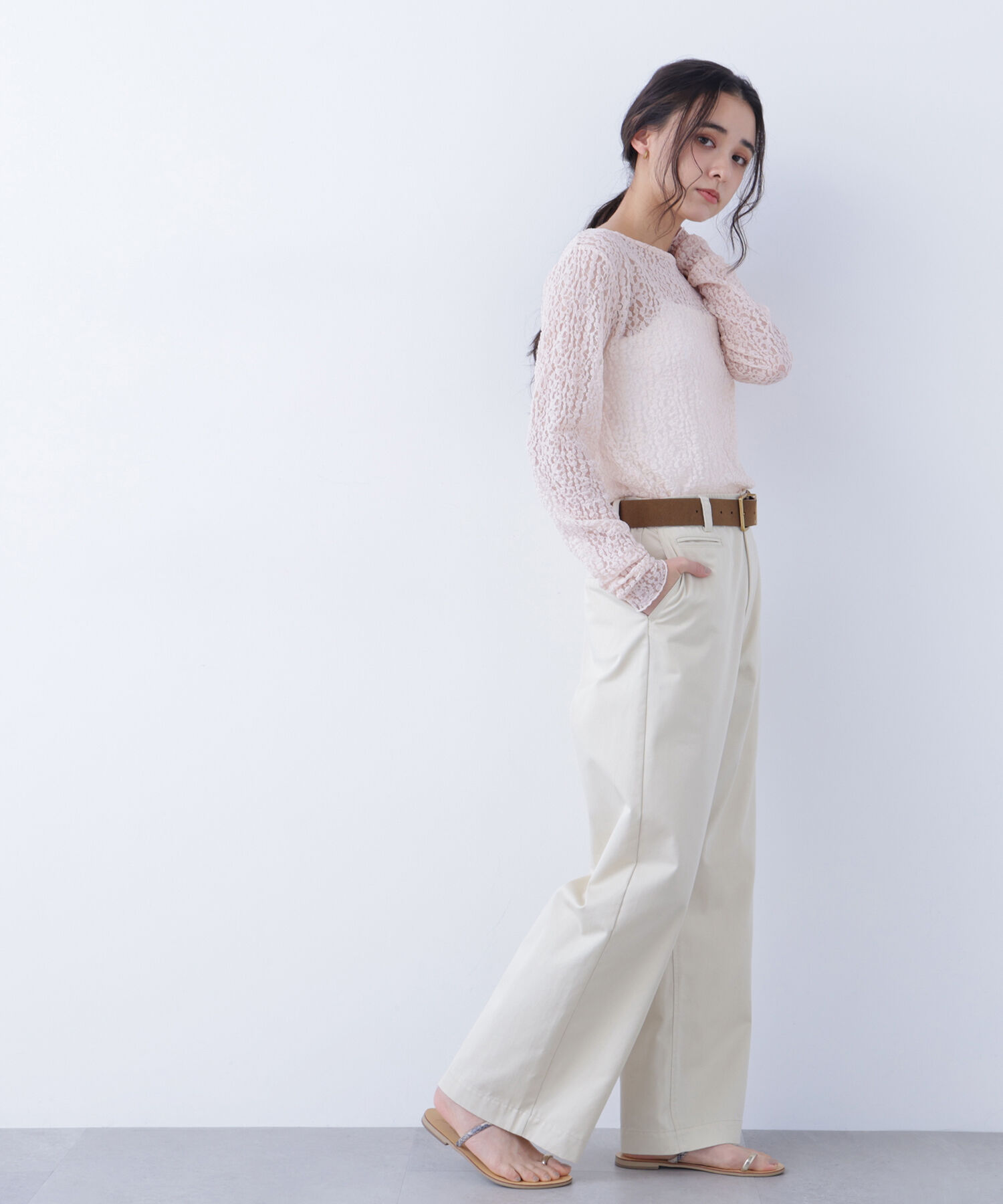  「〈N.〉 レースカットソー」|Tシャツ・カットソー|