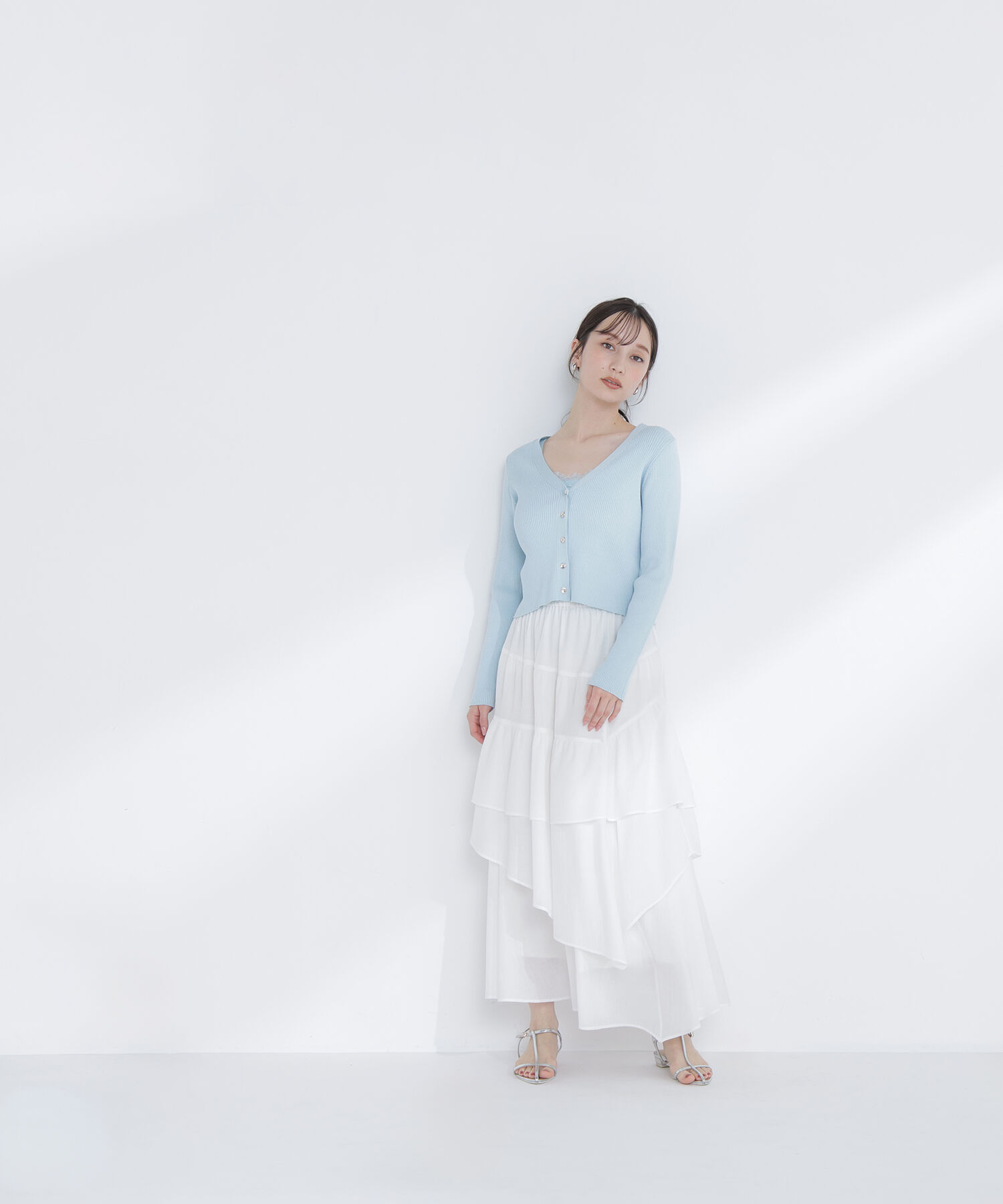  「アシンメトリーティアードスカート」|スカート|