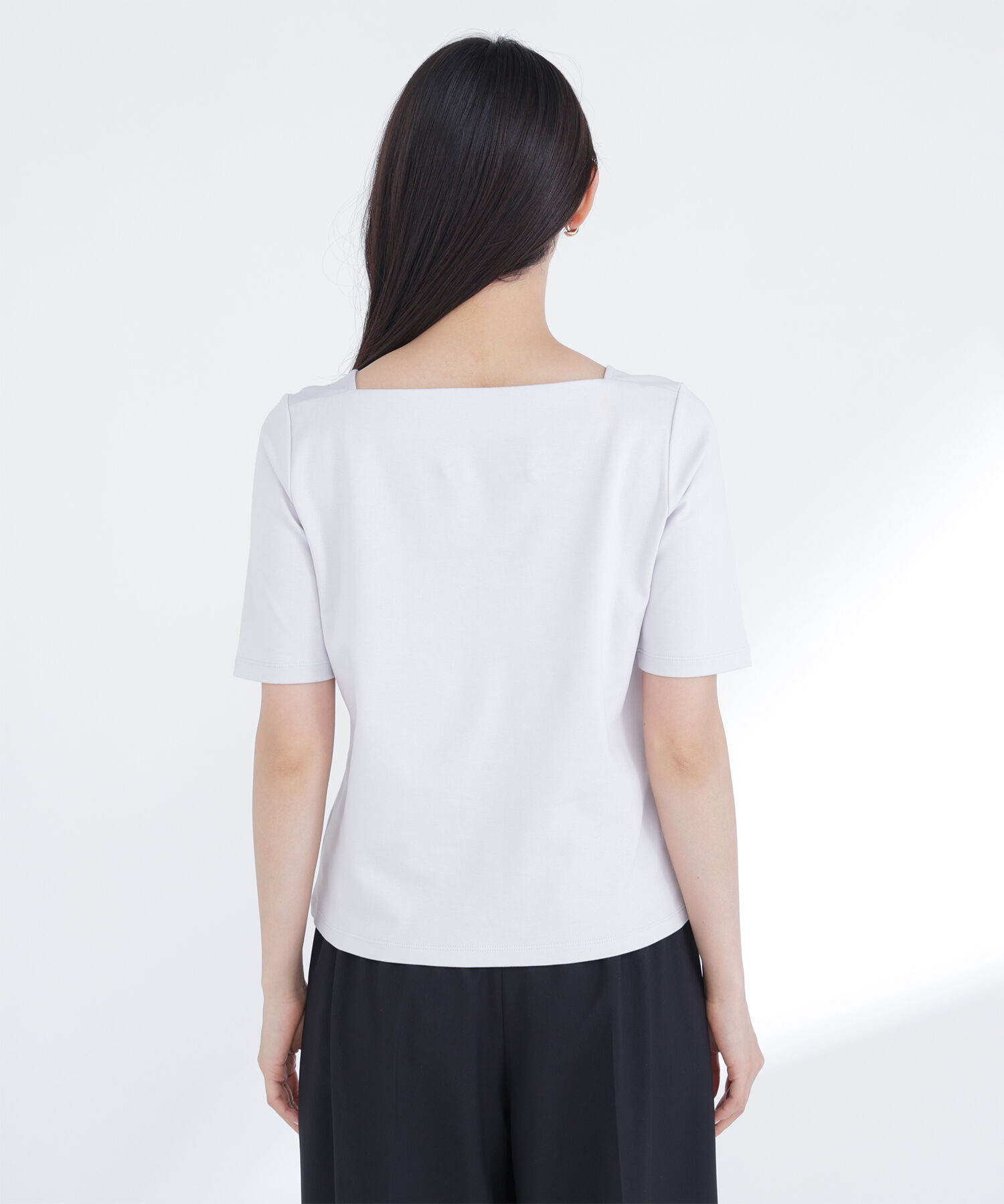  「ベーシックTシャツ スクエアネック」|Tシャツ・カットソー|