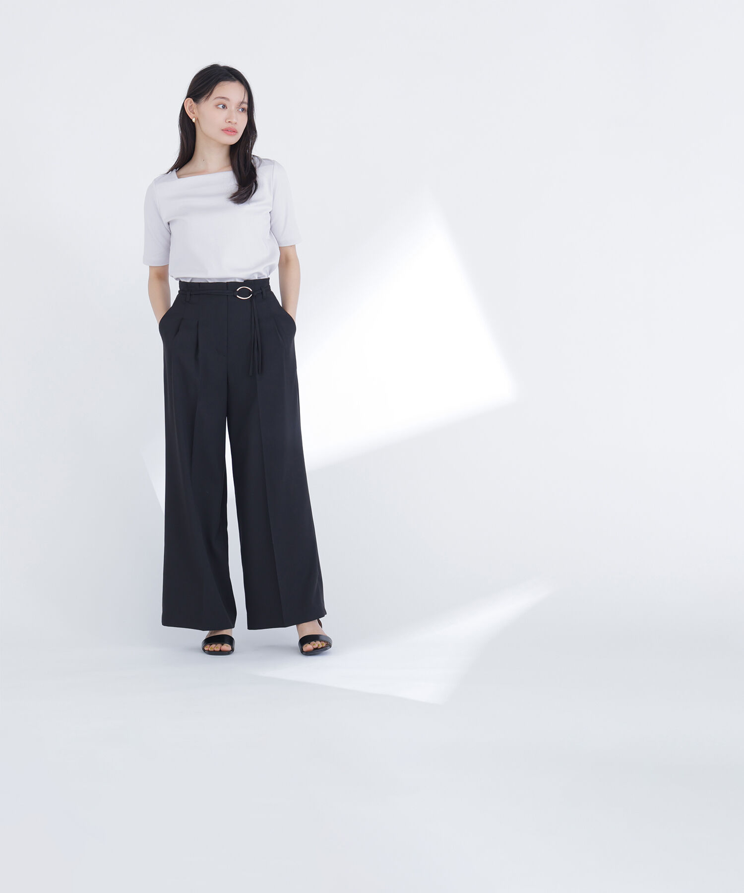  「ベーシックTシャツ スクエアネック」|Tシャツ・カットソー|