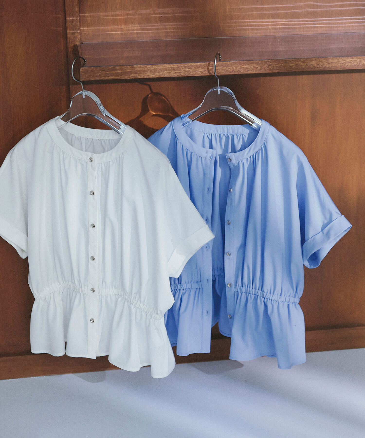  「きゅっとふわっと。全部盛りブラウス」|シャツ・ブラウス|オフホワイト1