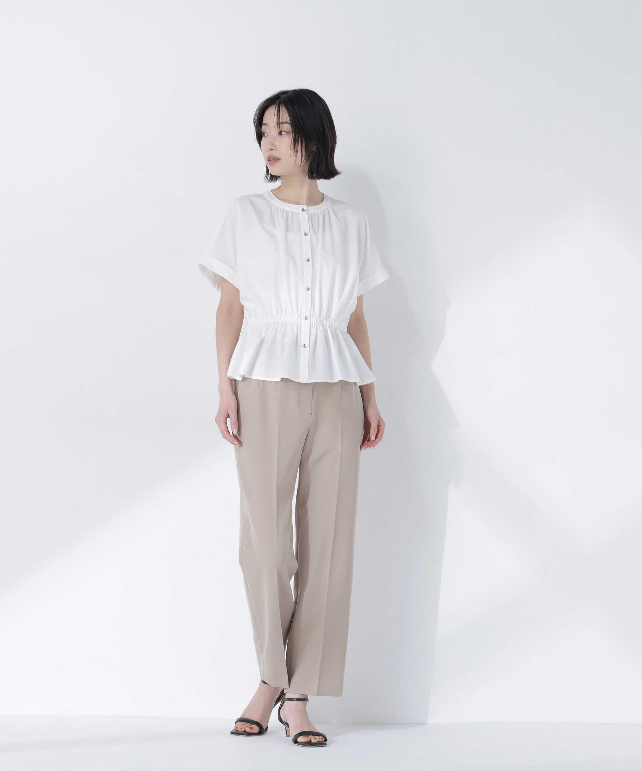  「きゅっとふわっと。全部盛りブラウス」|シャツ・ブラウス|