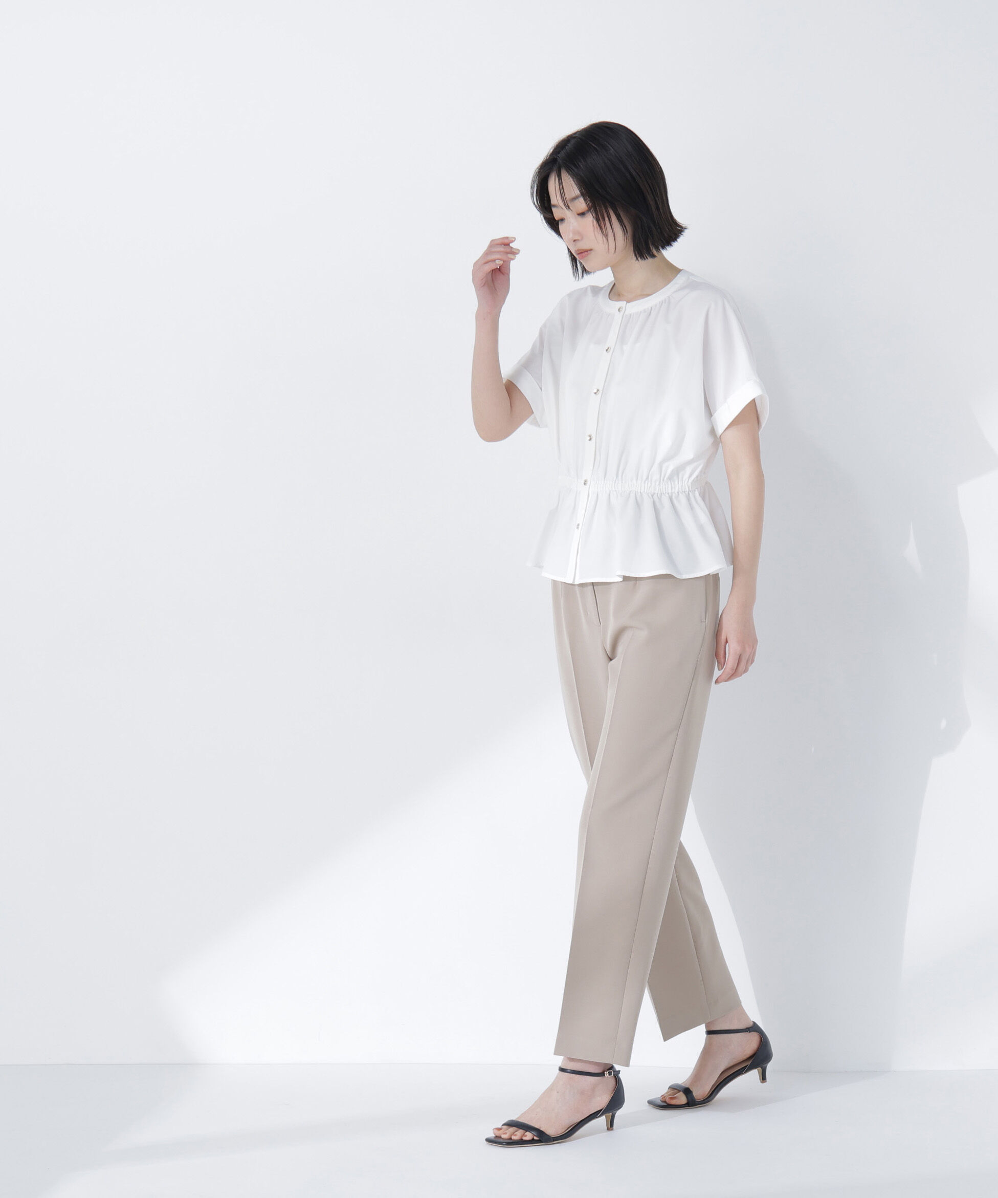  「きゅっとふわっと。全部盛りブラウス」|シャツ・ブラウス|