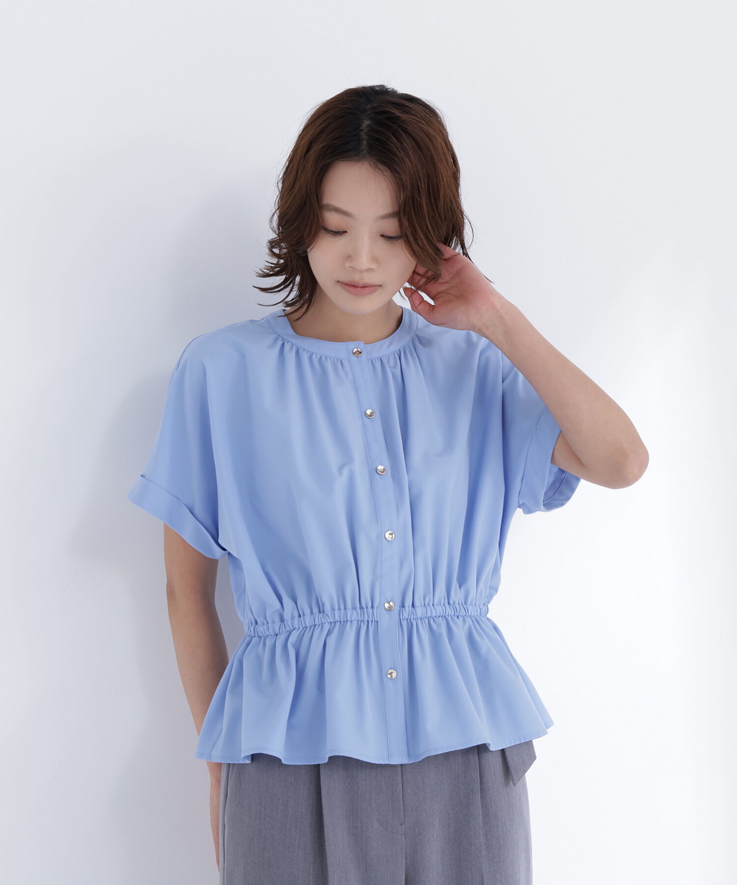  「きゅっとふわっと。全部盛りブラウス」|シャツ・ブラウス|