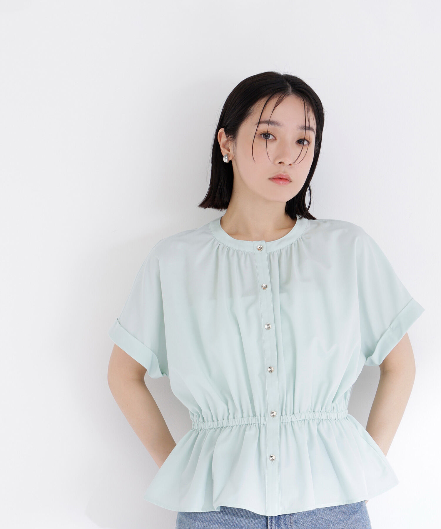  「きゅっとふわっと。全部盛りブラウス」|シャツ・ブラウス|